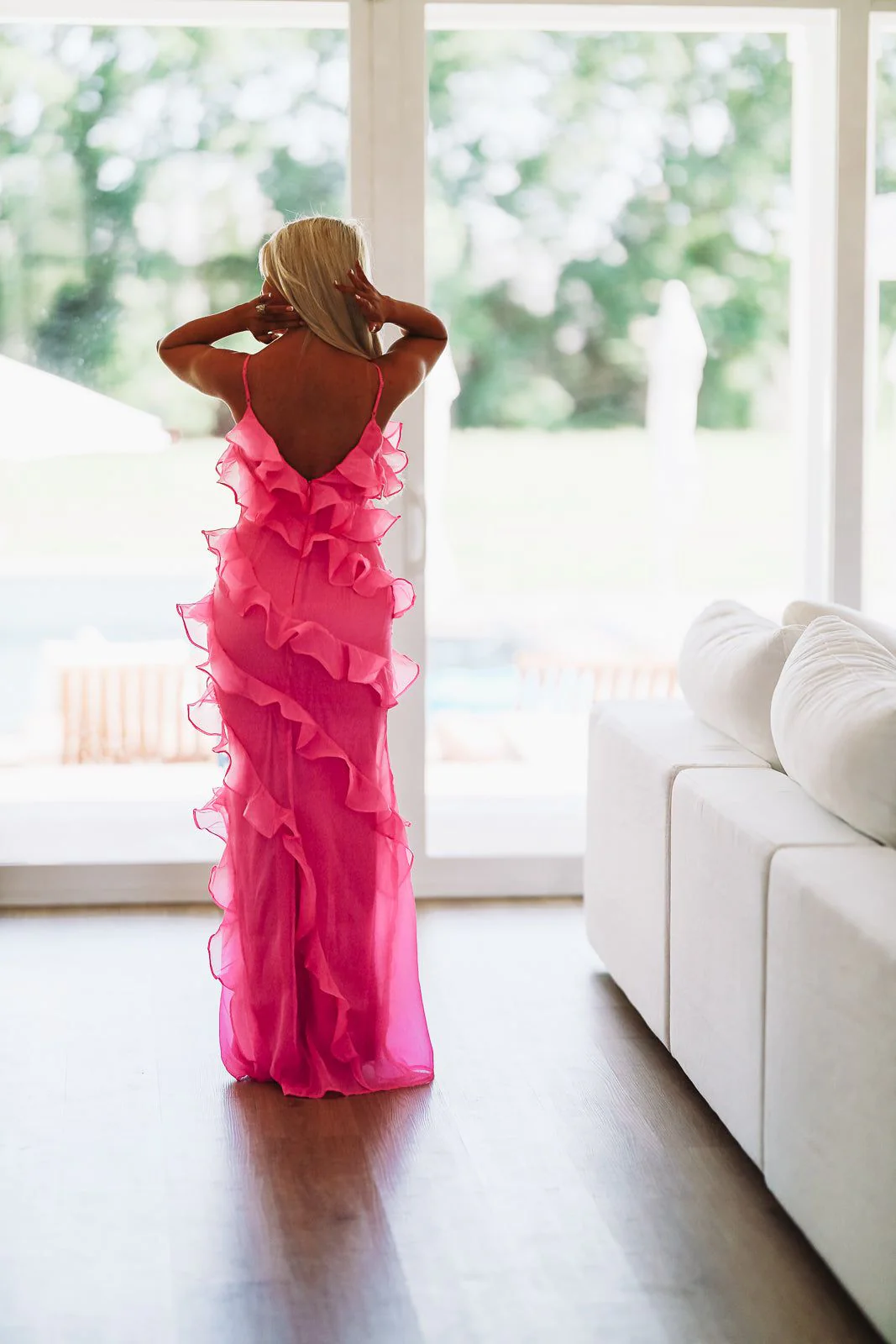 A New Love Maxi Dress - Fuchsia - Image 3