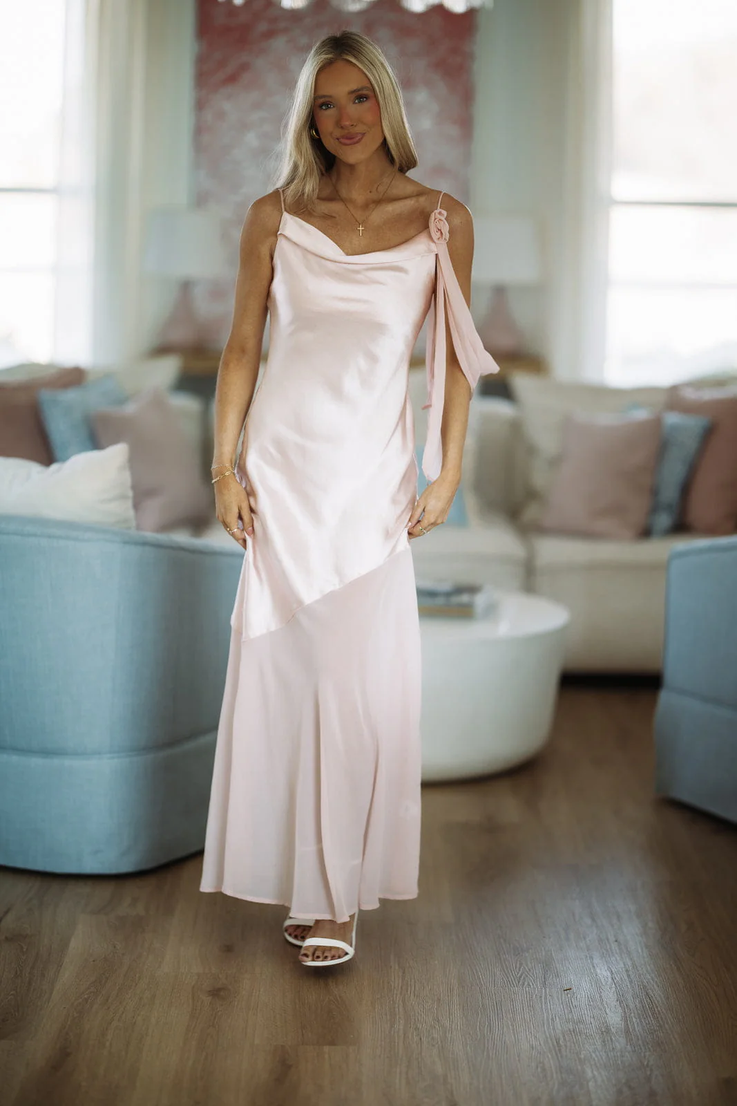 A Whisper Of Amour Maxi Dress - Blush - Image 2