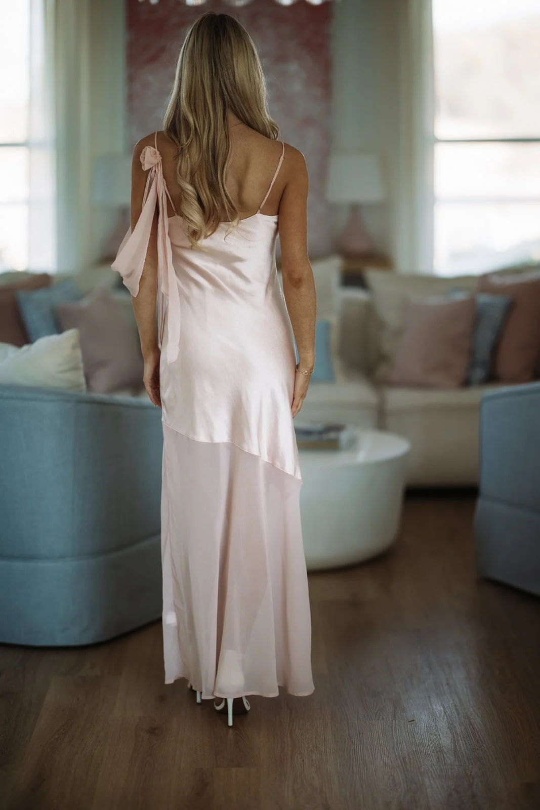 A Whisper Of Amour Maxi Dress - Blush - Image 4