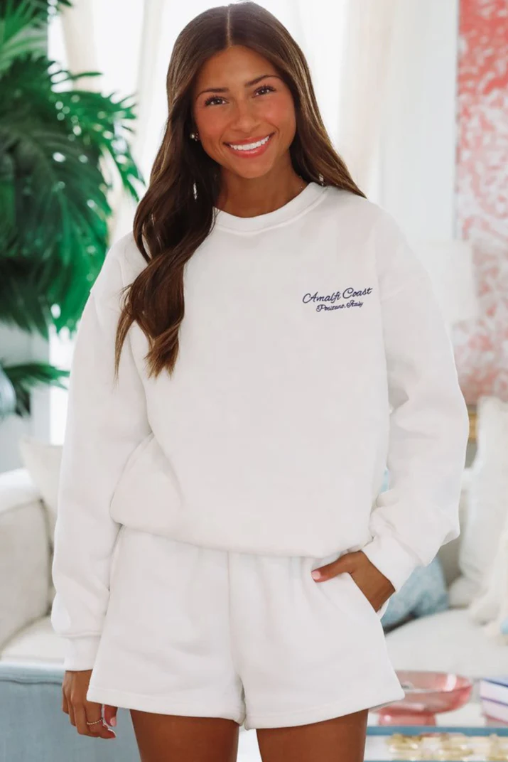 Amalfi Coast Sweatshirt - White