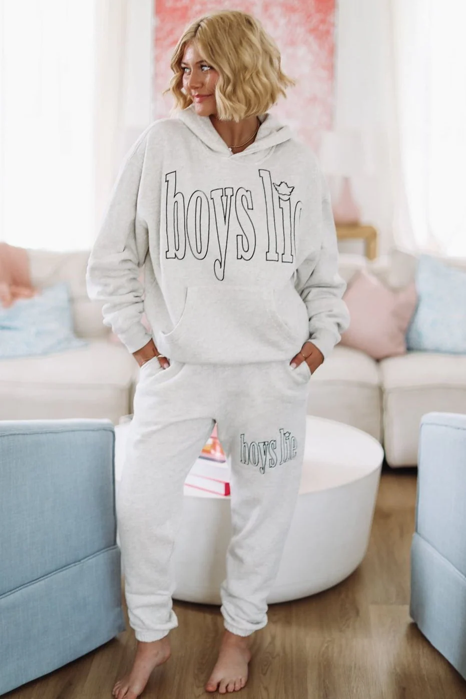 Boys Lie Hold My Phone Mac Slim Pant - Grey (FINAL SALE)
