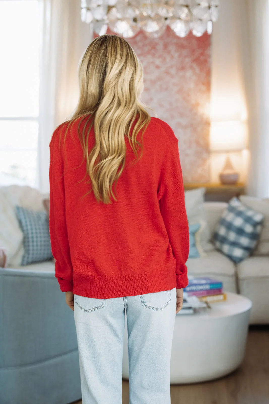 Briar Knit Cardigan - Red - Image 2