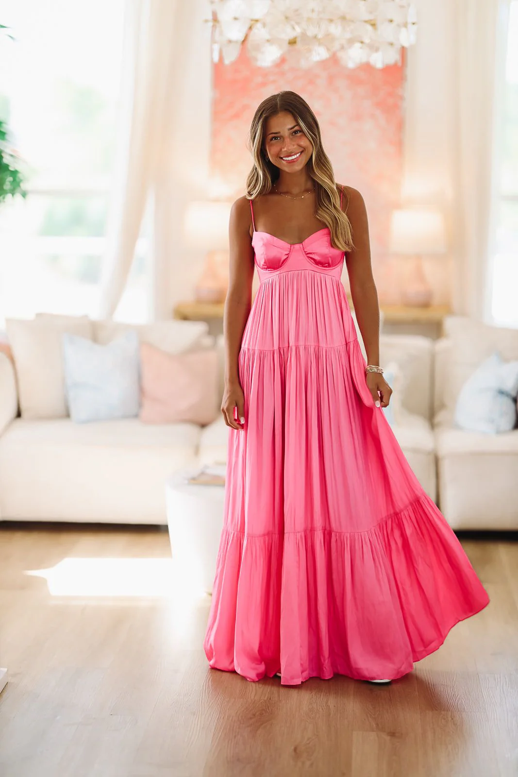 Caviar Dreams Maxi Dress - Pink - Image 3