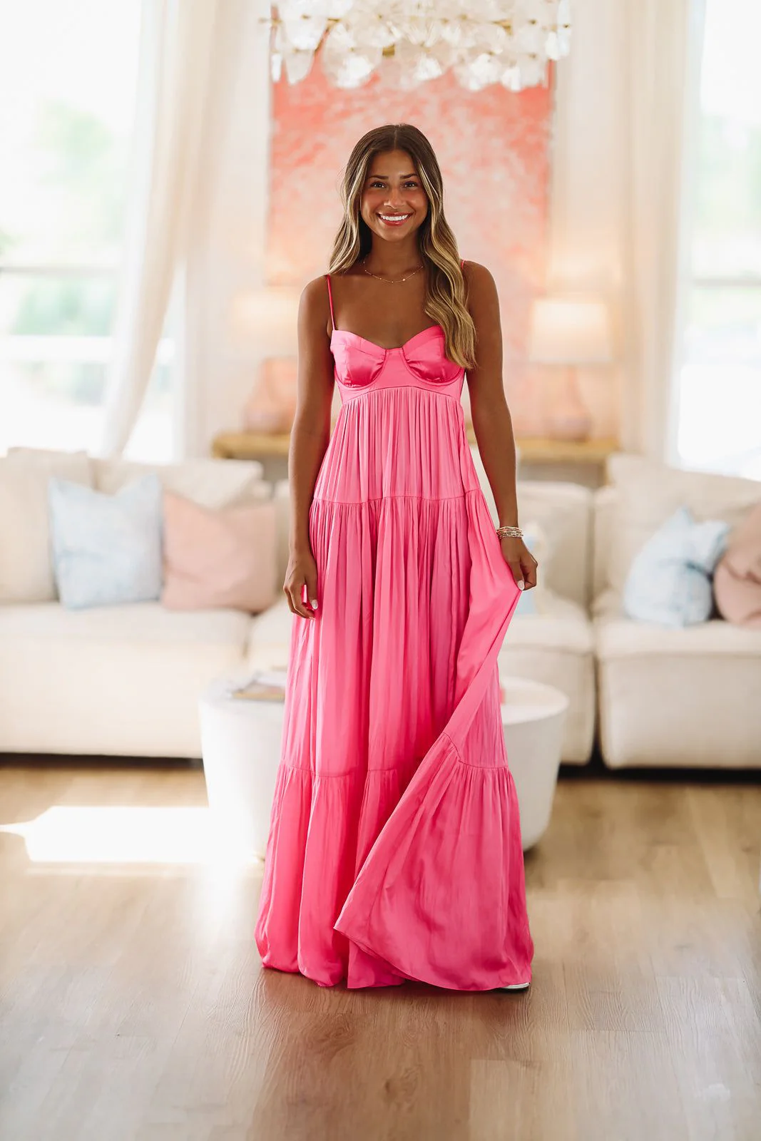 Caviar Dreams Maxi Dress - Pink - Image 4