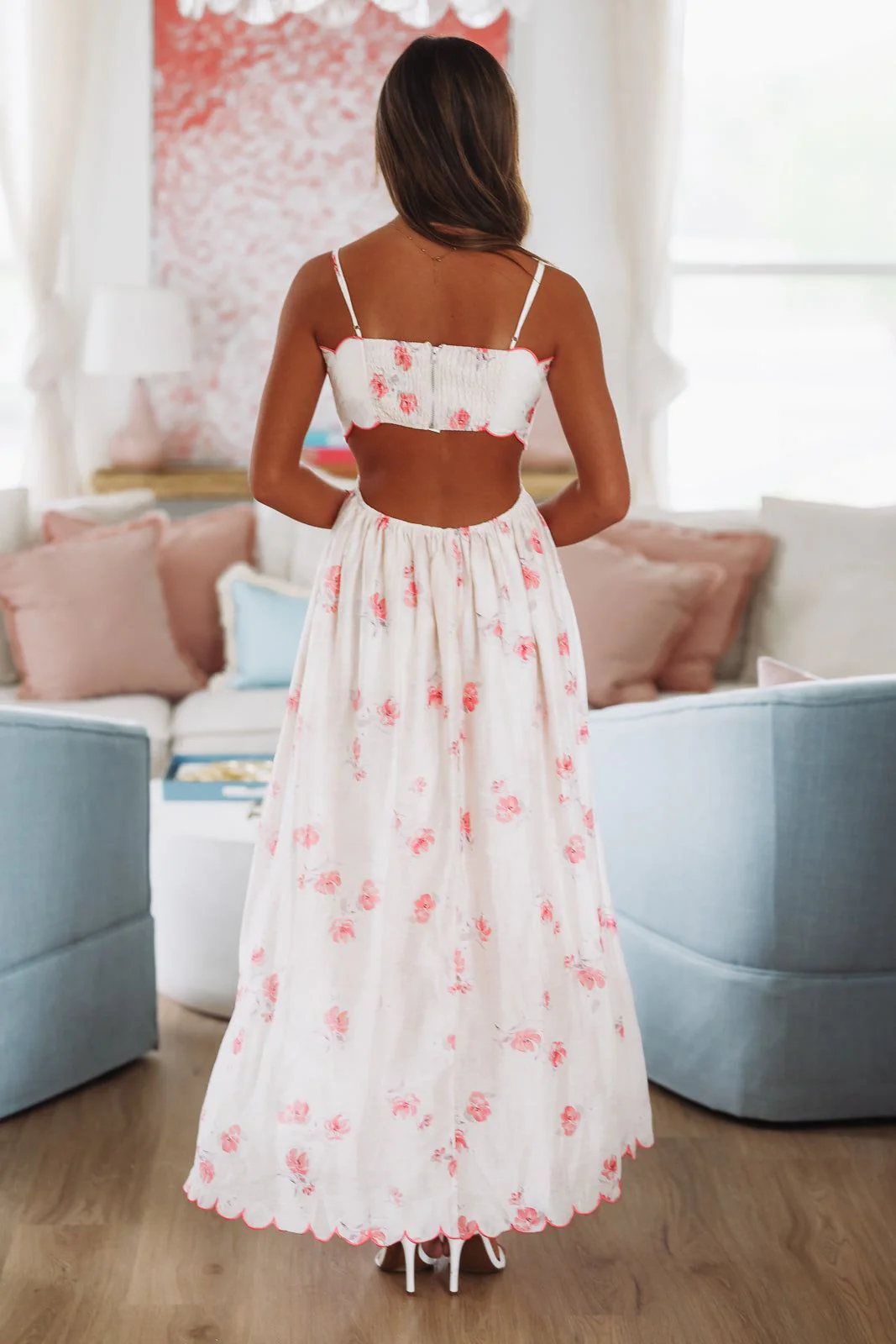 Celebratory Moment Midi Dress - Pink - Image 3