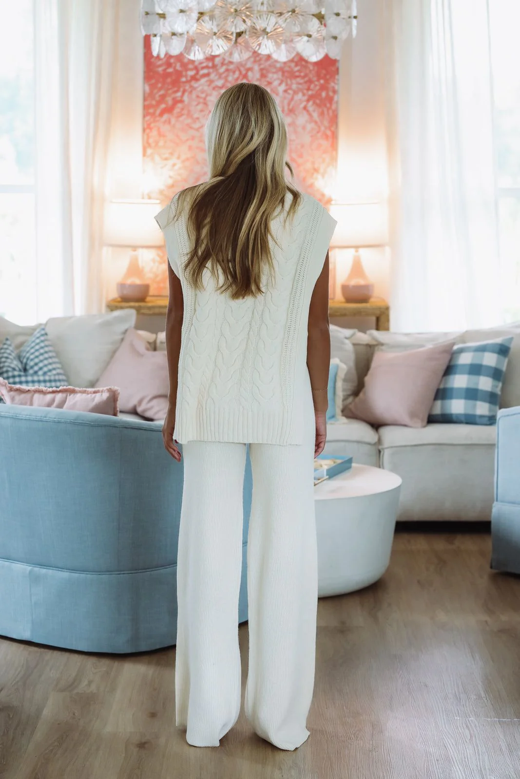 Clean Slate Top and Pants Set - Cream - Image 3