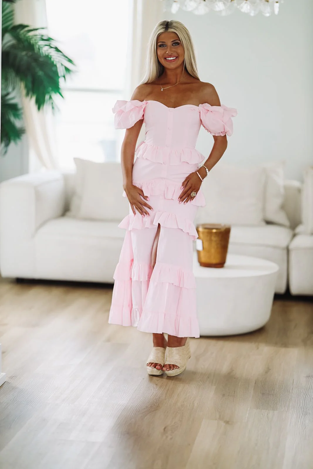 Close to Your Heart Maxi Dress - Pink - Image 3
