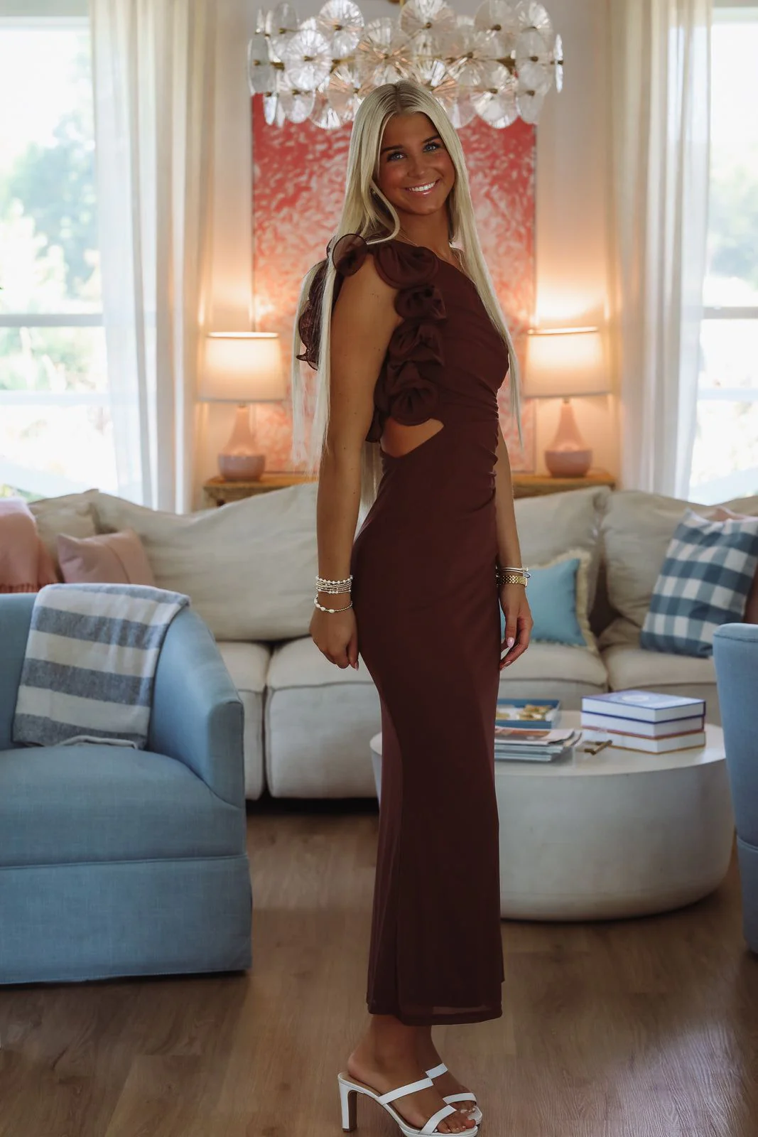 Cover Shot Maxi Dress - Brown - Image 2