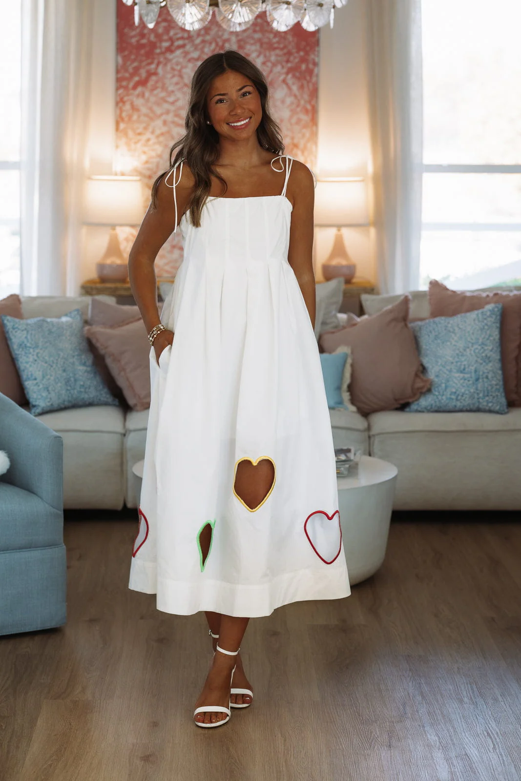 Cupid's Cutout Midi Dress - White - Image 2