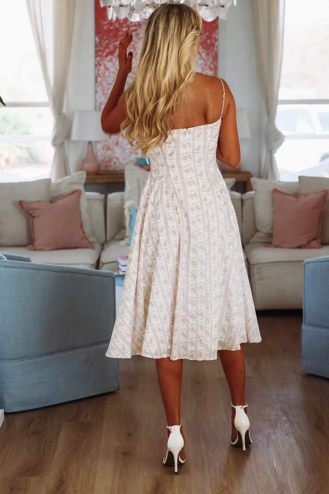 Cute Chick Midi Dress - Pink - Image 4