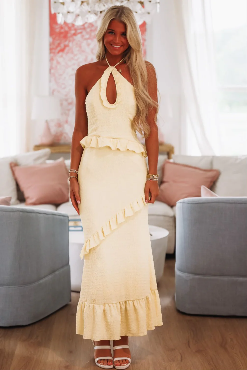 Daydream Feeling Maxi Dress - Yellow