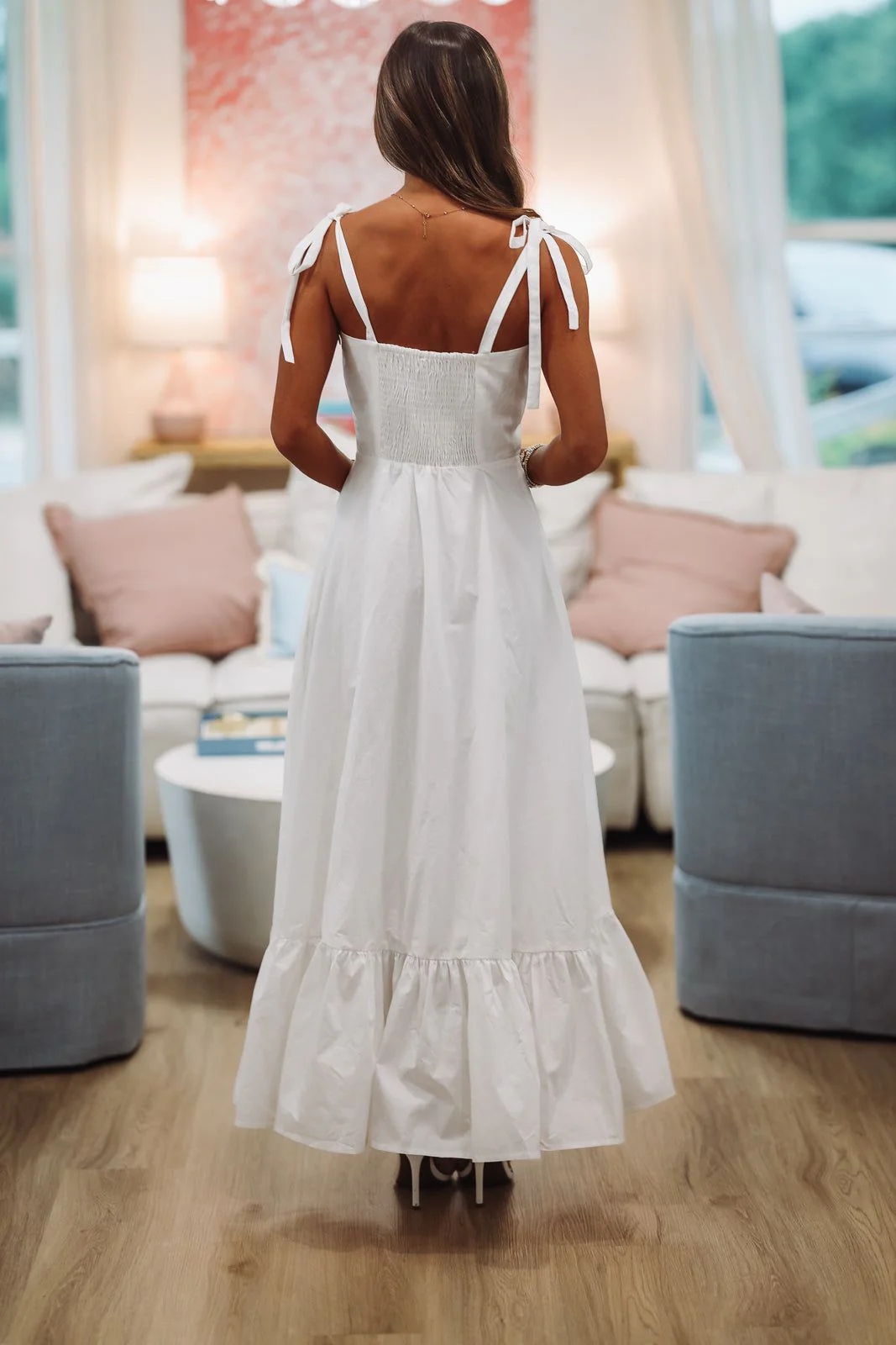 Designate Your Fate Maxi Dress - White - Image 3
