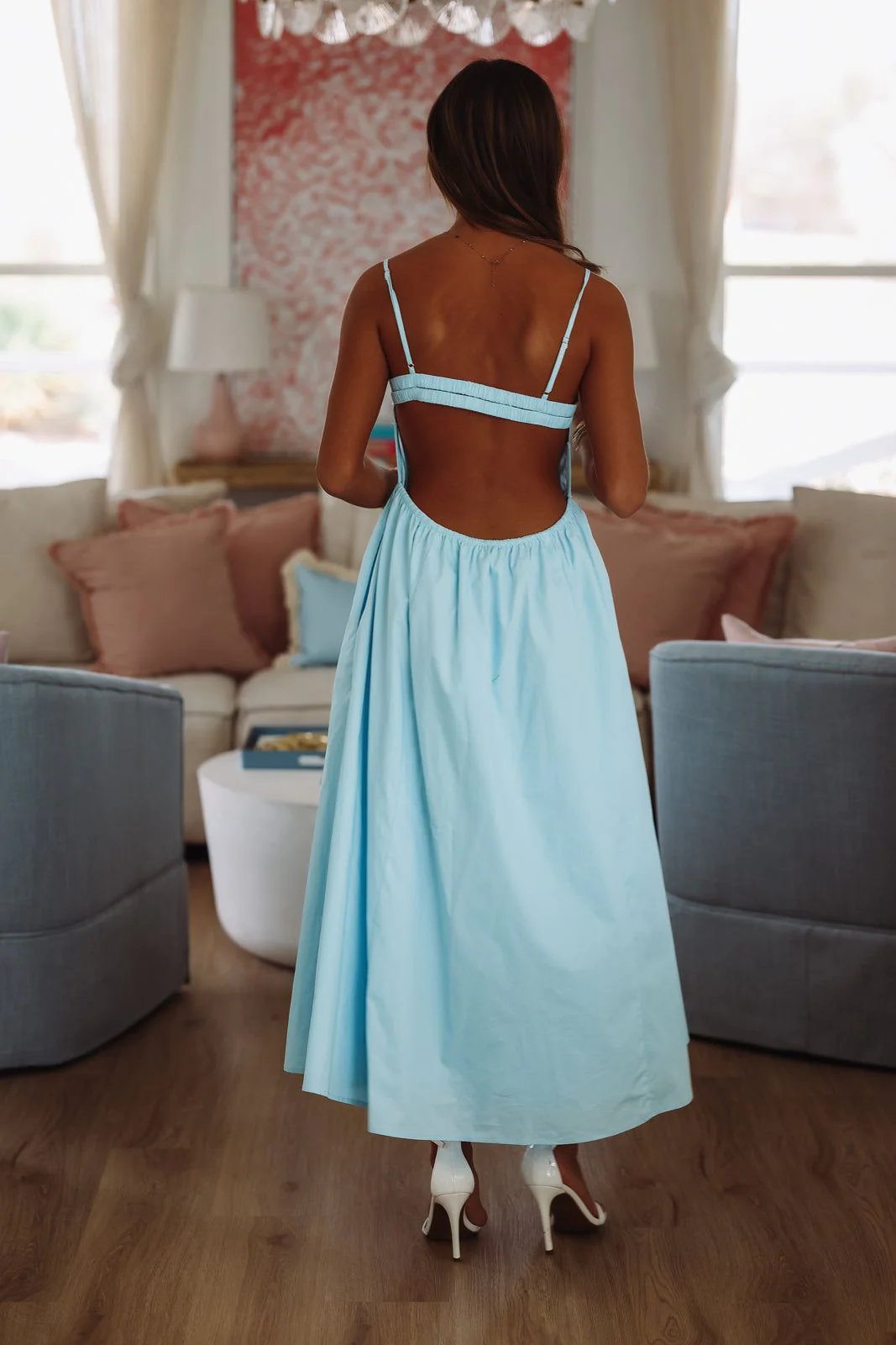 Destene Maxi Dress - Light Blue - Image 2