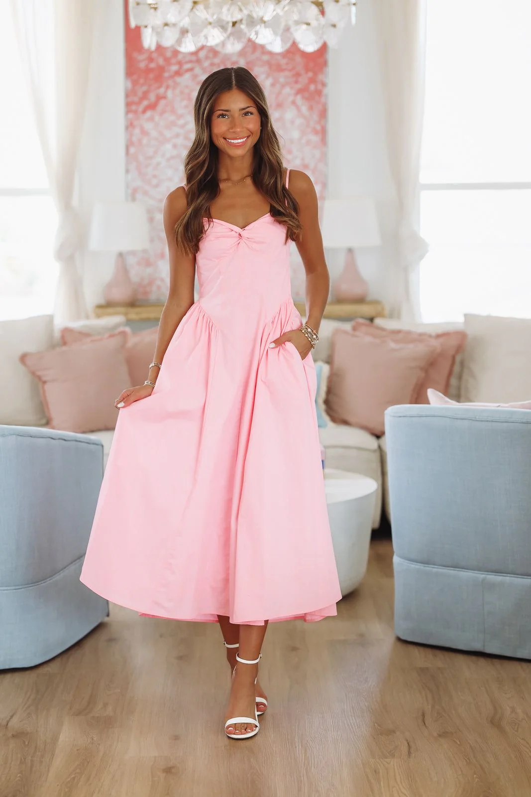 Destene Maxi Dress - Pink - Image 3