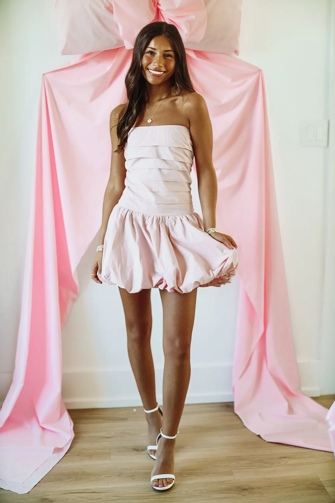 Dion Mini Dress - Pink - Image 2