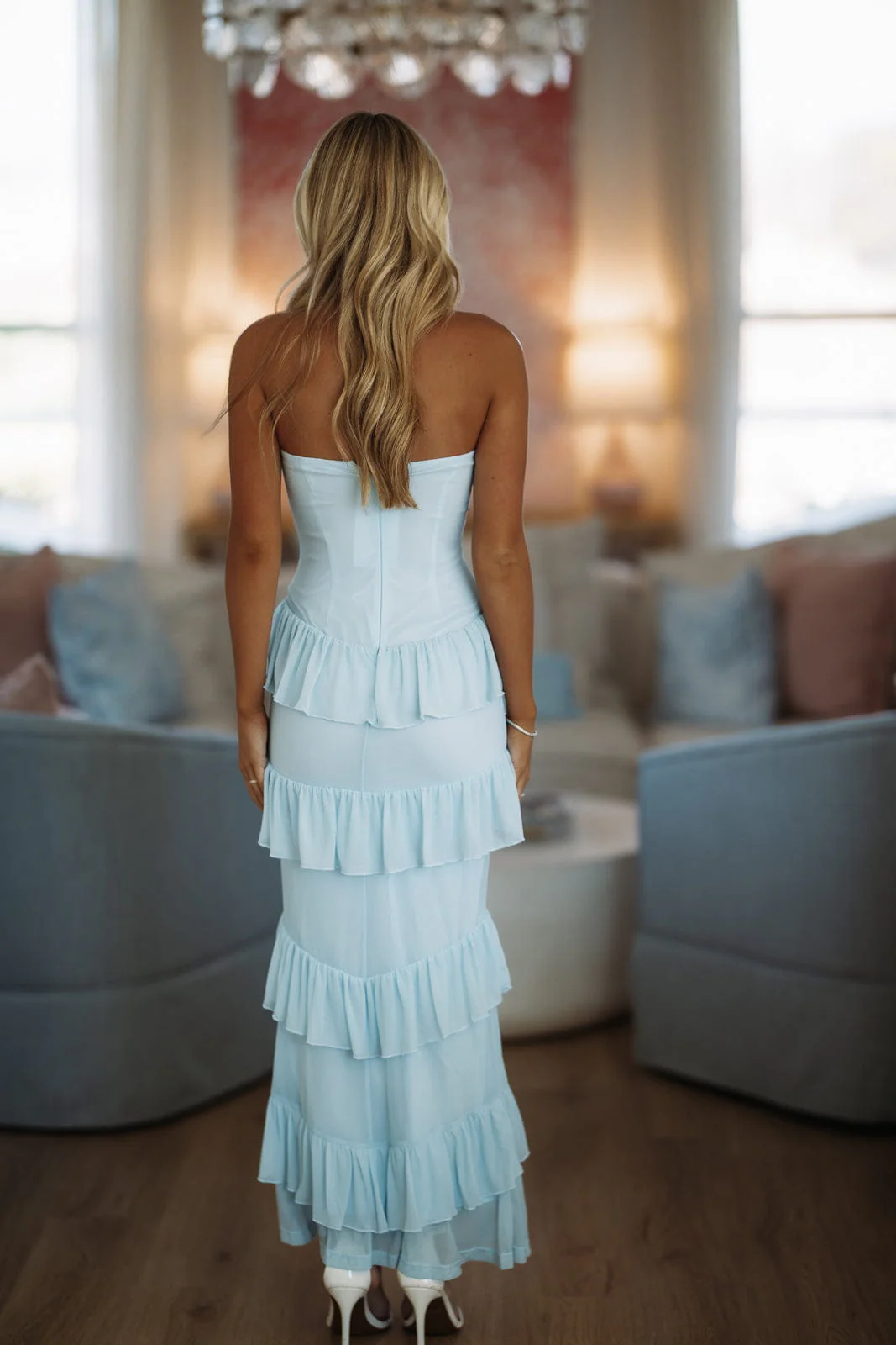 Dreams in Motion Maxi Dress - Blue - Image 3