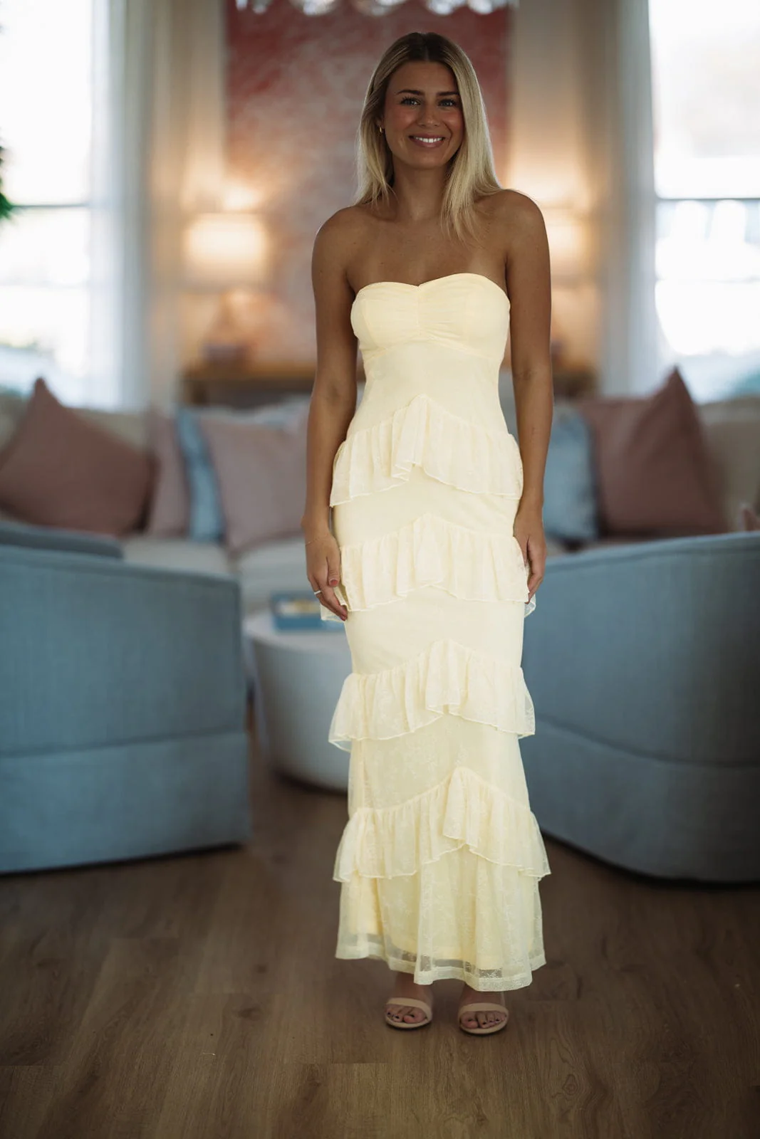 Dreams in Motion Maxi Dress - Butter Yellow - Image 3