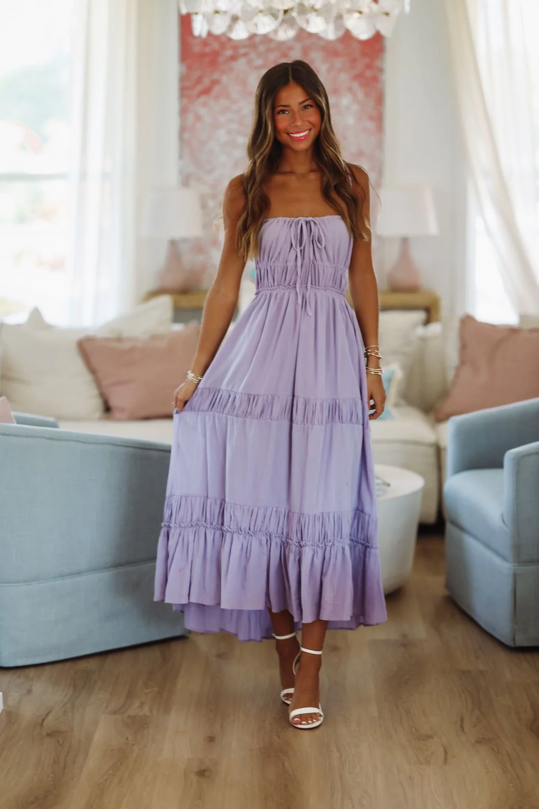Escape To Paradise Maxi Dress - Lavender - Image 2
