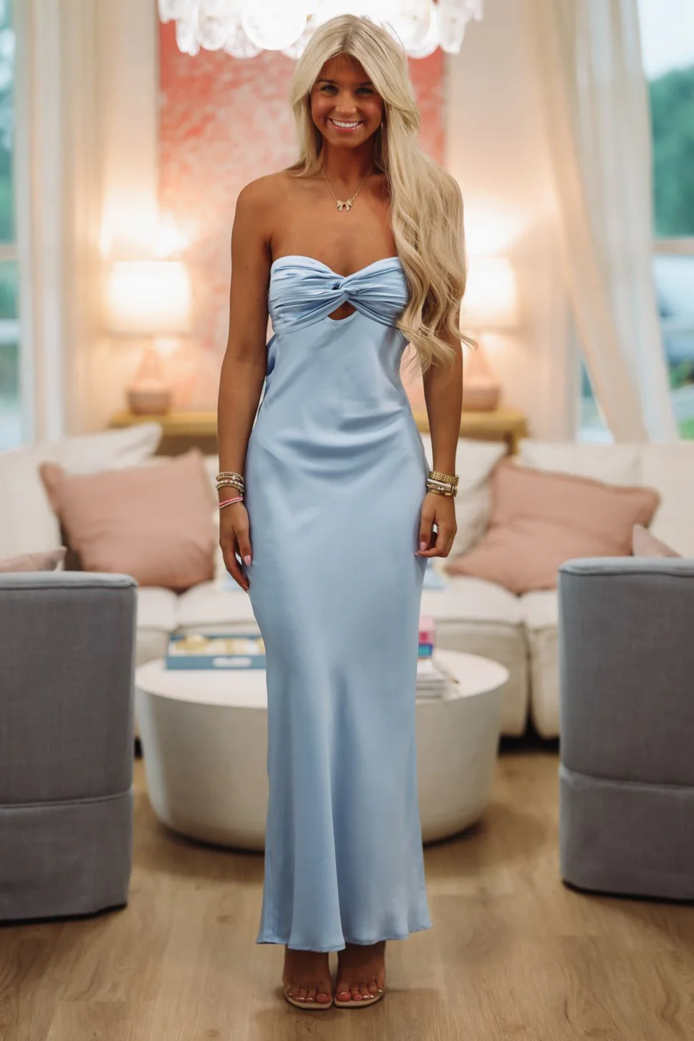 Eternal Flame Maxi Dress - Blue