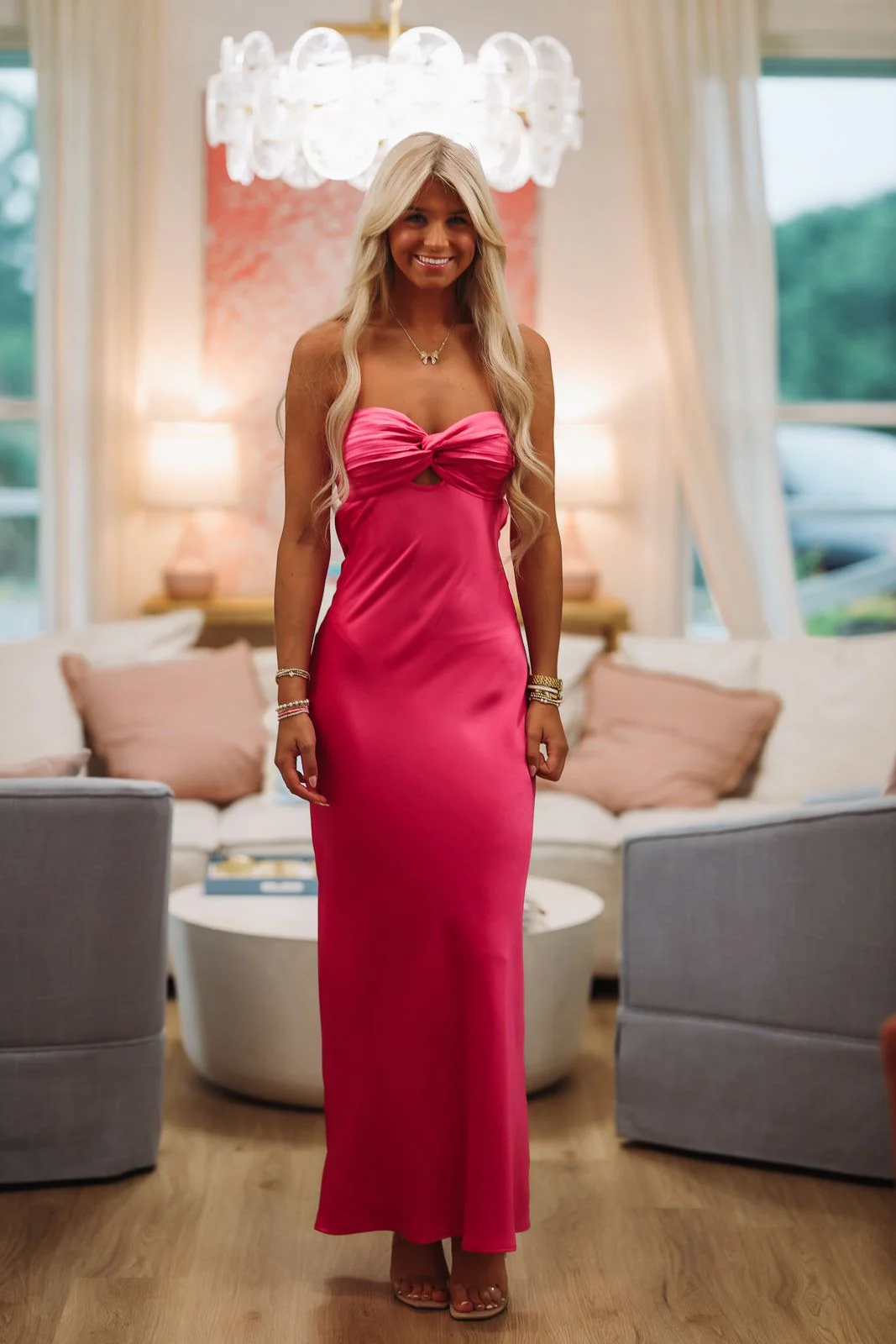 Eternal Flame Maxi Dress - Magenta - Image 2