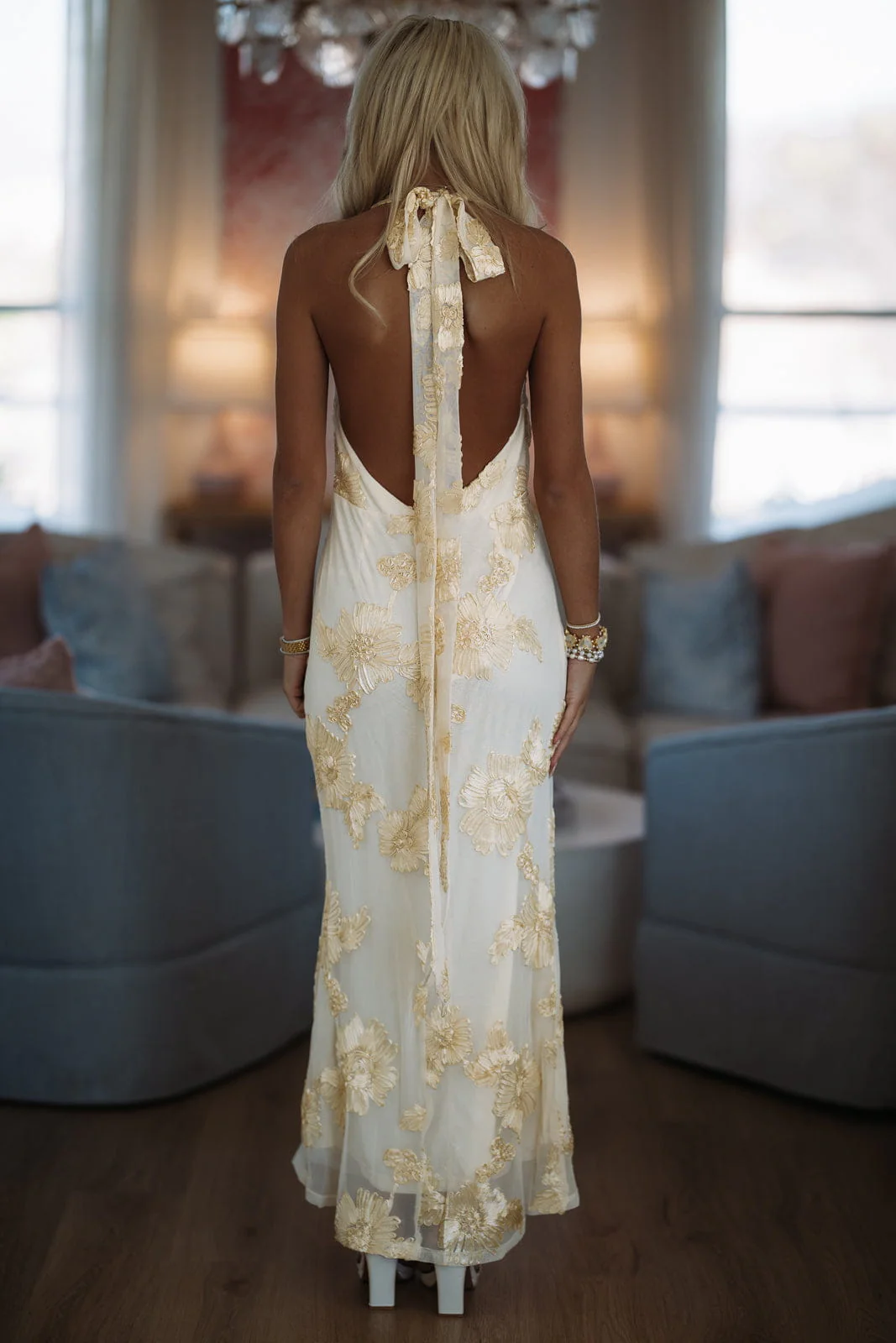Even It Up Maxi Dress - Yellow - Image 3