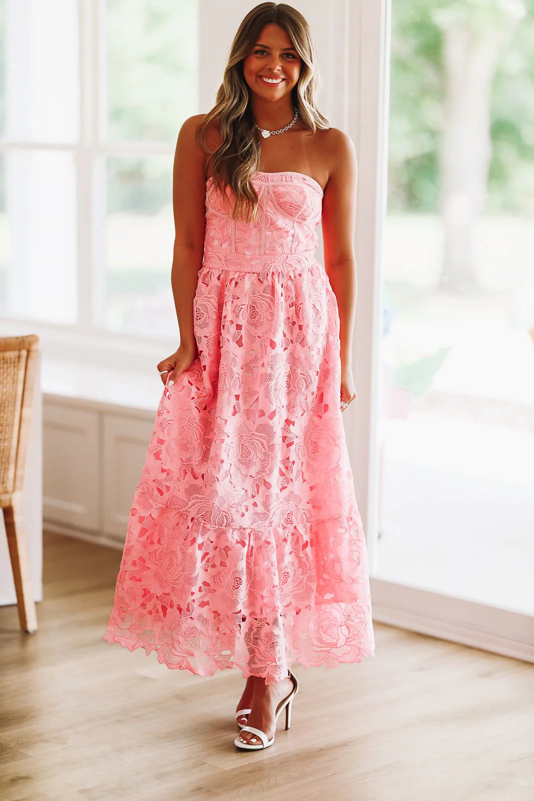 Exceeding Your Expectations Maxi Dress - Pink - Image 2