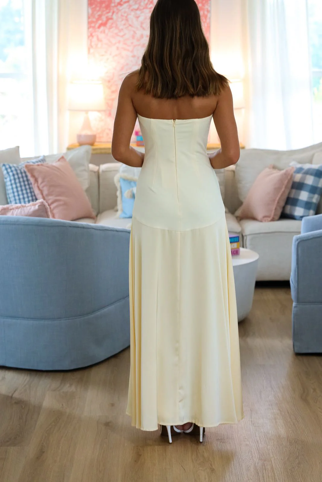 Eye Opener Maxi Dress - Light Yellow - Image 3