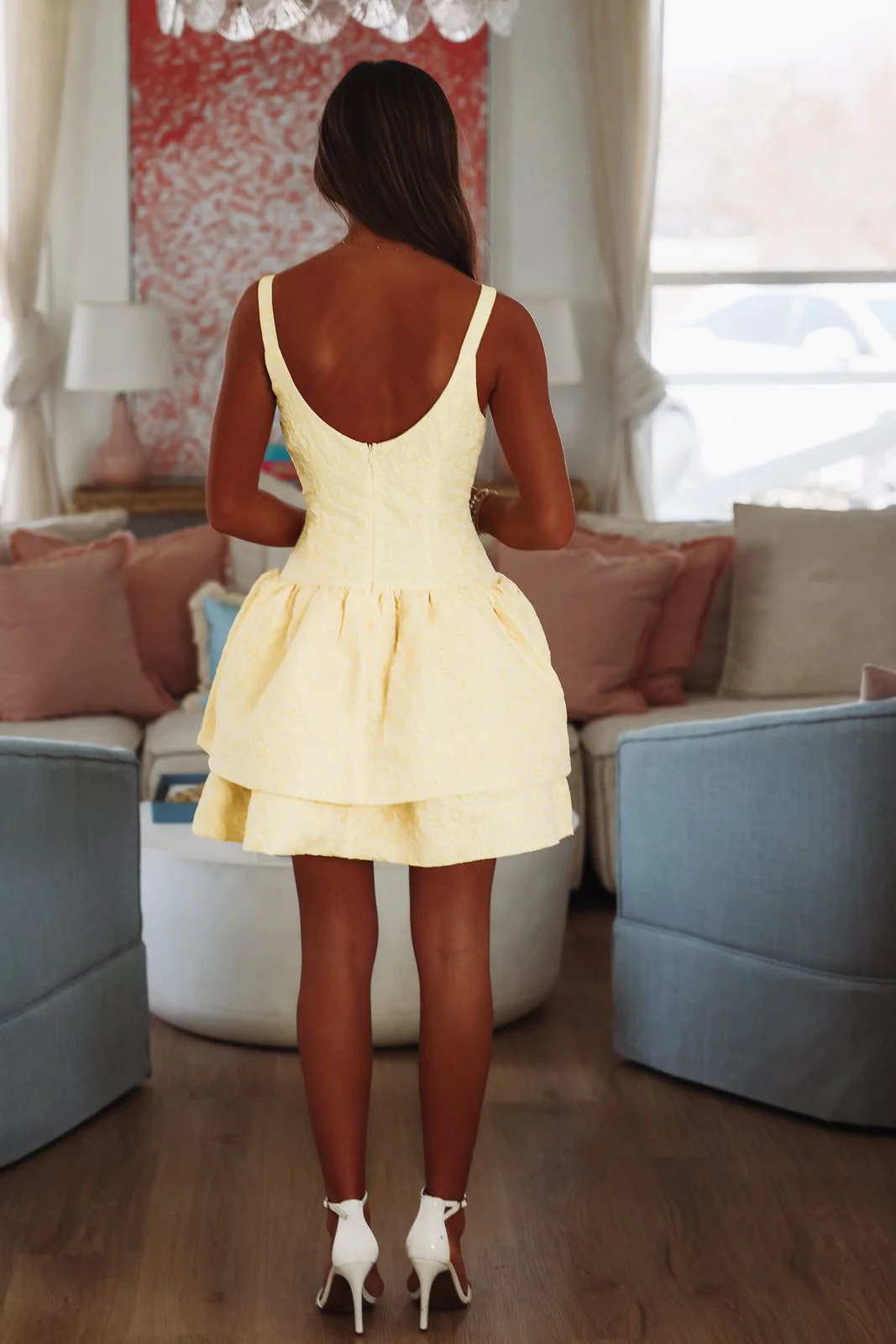 Fairy Belle Mini Dress - Yellow - Image 2