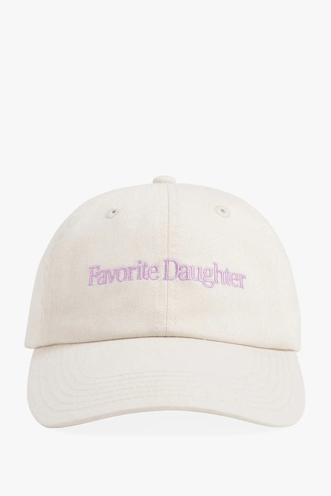 Favorite Daughter Classic Logo Baseball Hat -Khaki and Lavender