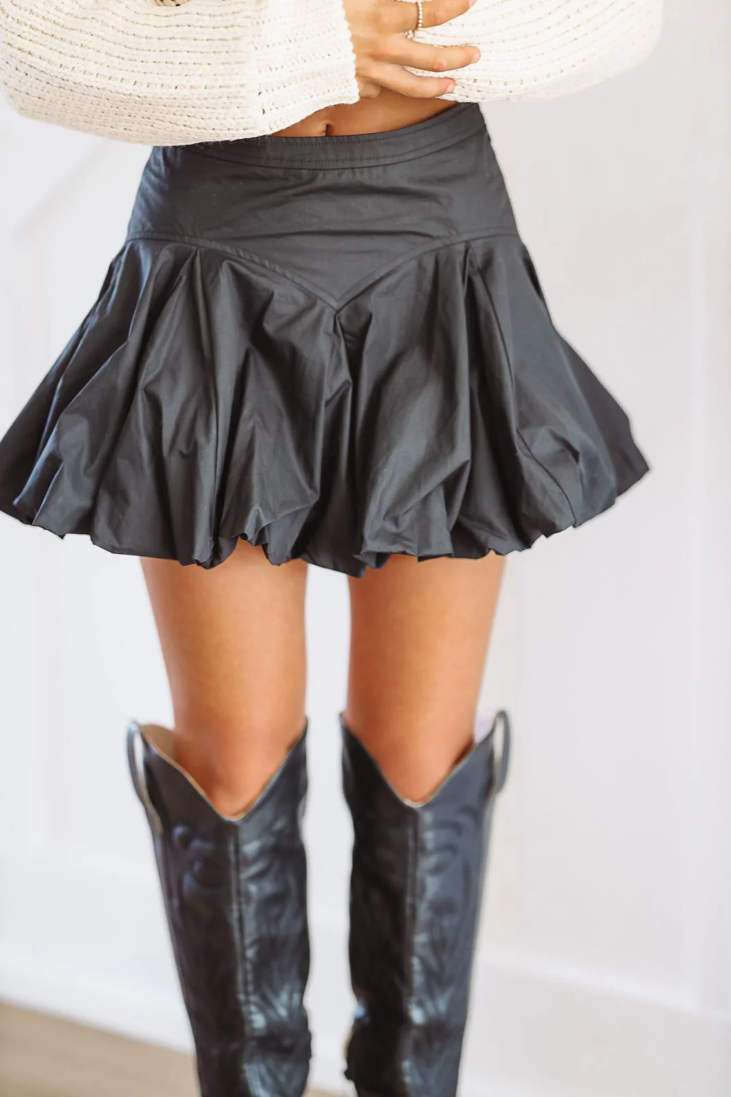Force of Nature Mini Skirt - Black - Image 2