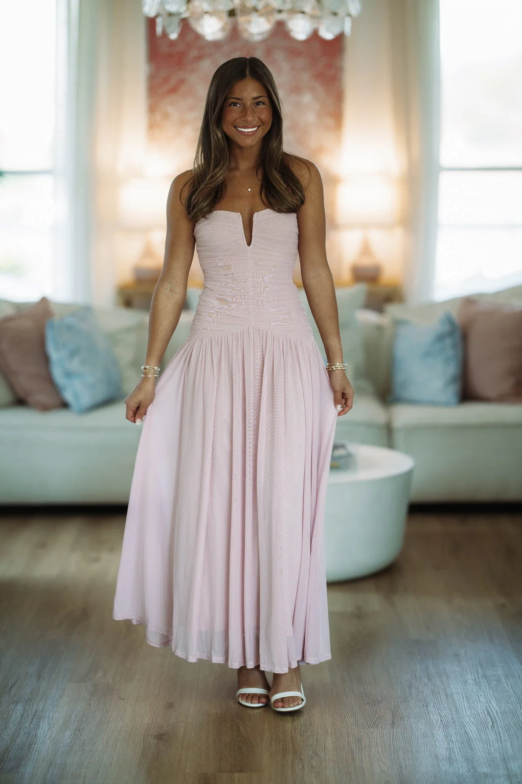 Forever Begins Maxi Dress - Pink - Image 2
