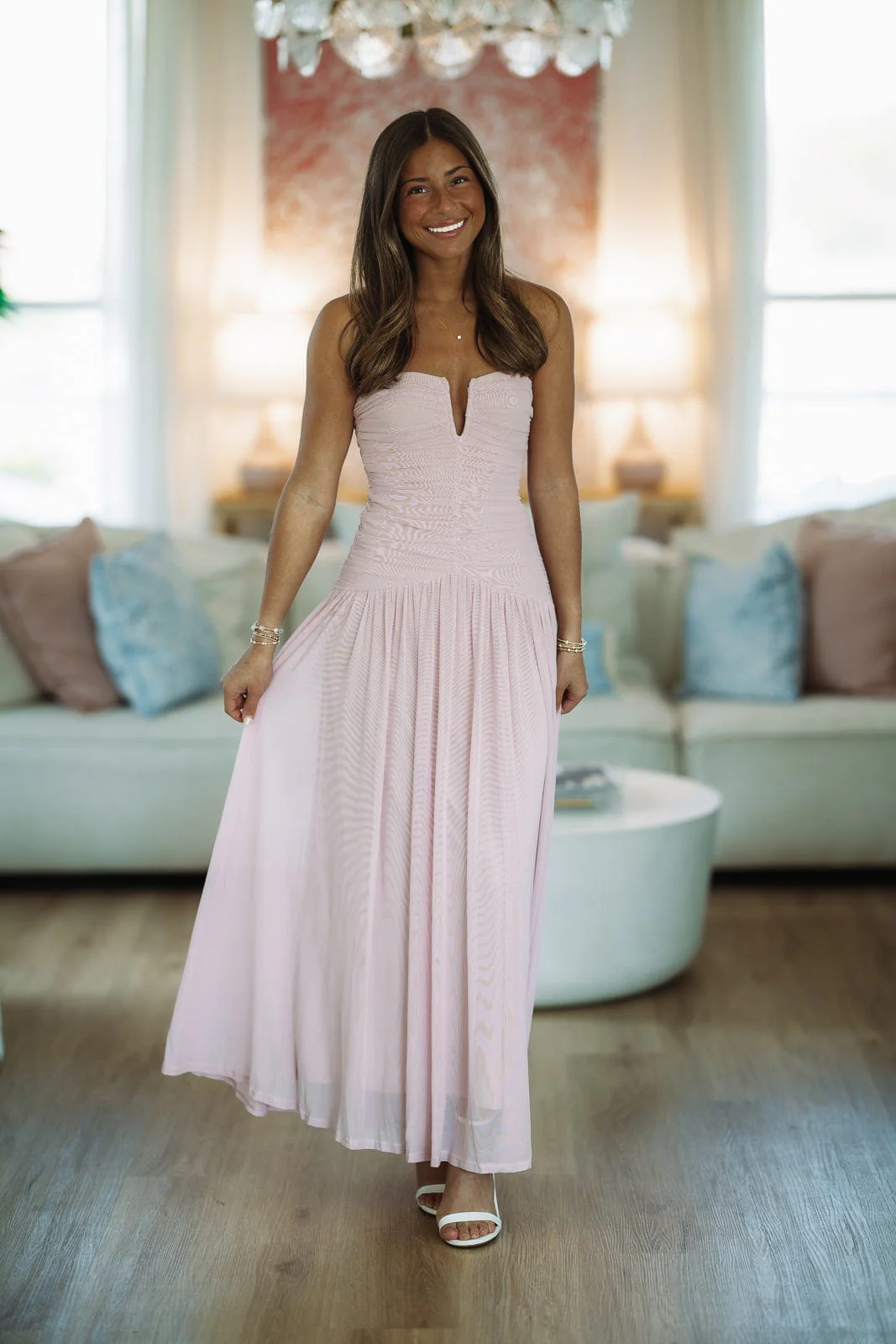 Forever Begins Maxi Dress - Pink - Image 4