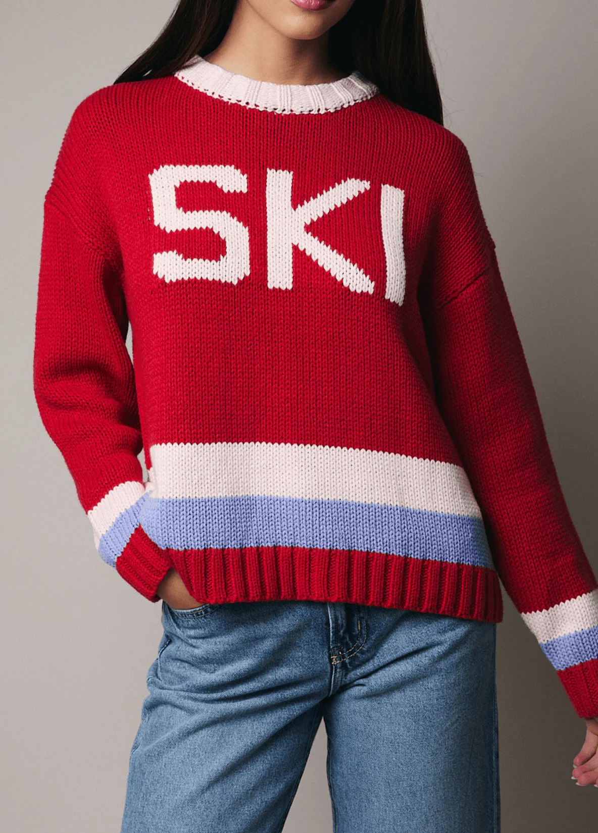 Fresh Powder Sweater - Red - Image 3