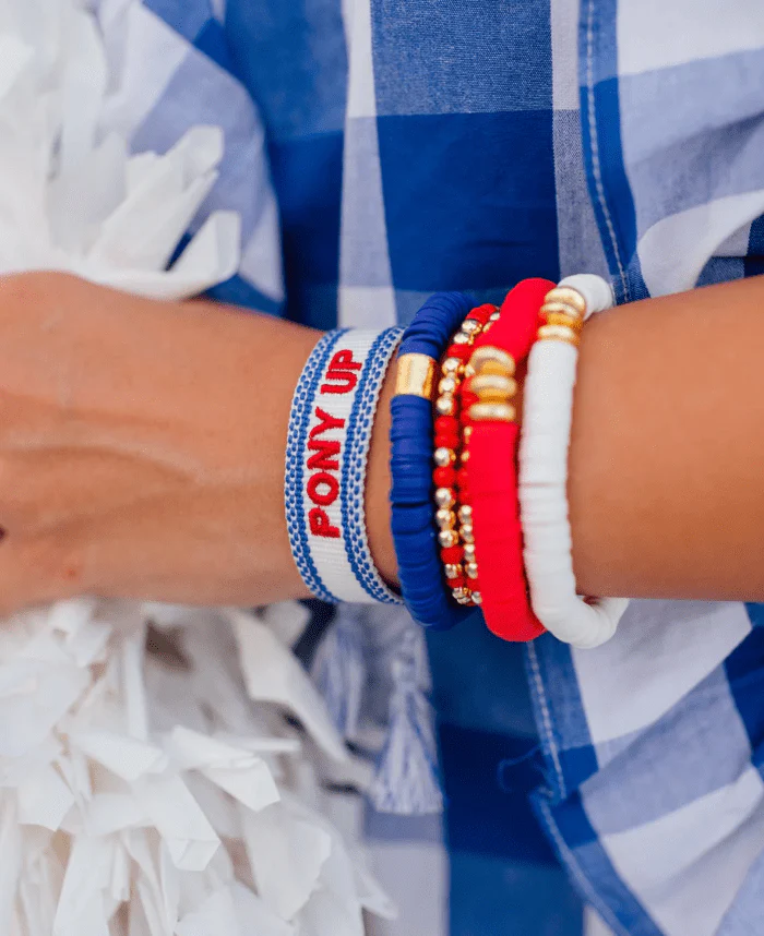 Gameday Tassel Tie Bracelet - Pony Up - Image 3