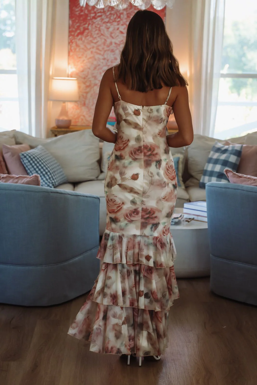 Golden Hour Grace Maxi Dress - Pink and Nude - Image 4