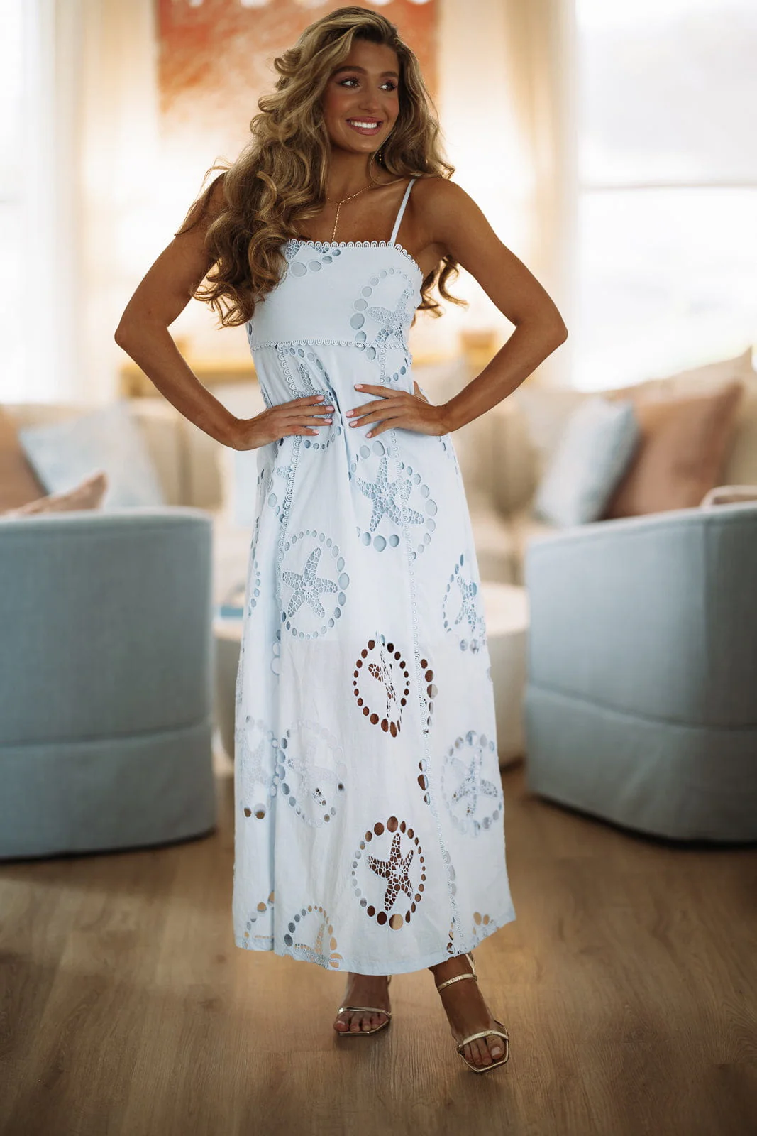 Happy Days Ahead Maxi Dress - Baby Blue - Image 2