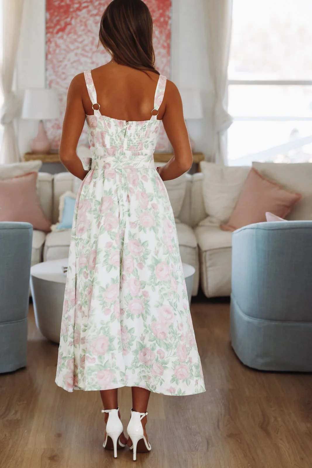 Hibiscus Maxi Dress - Rose Pink - Image 3