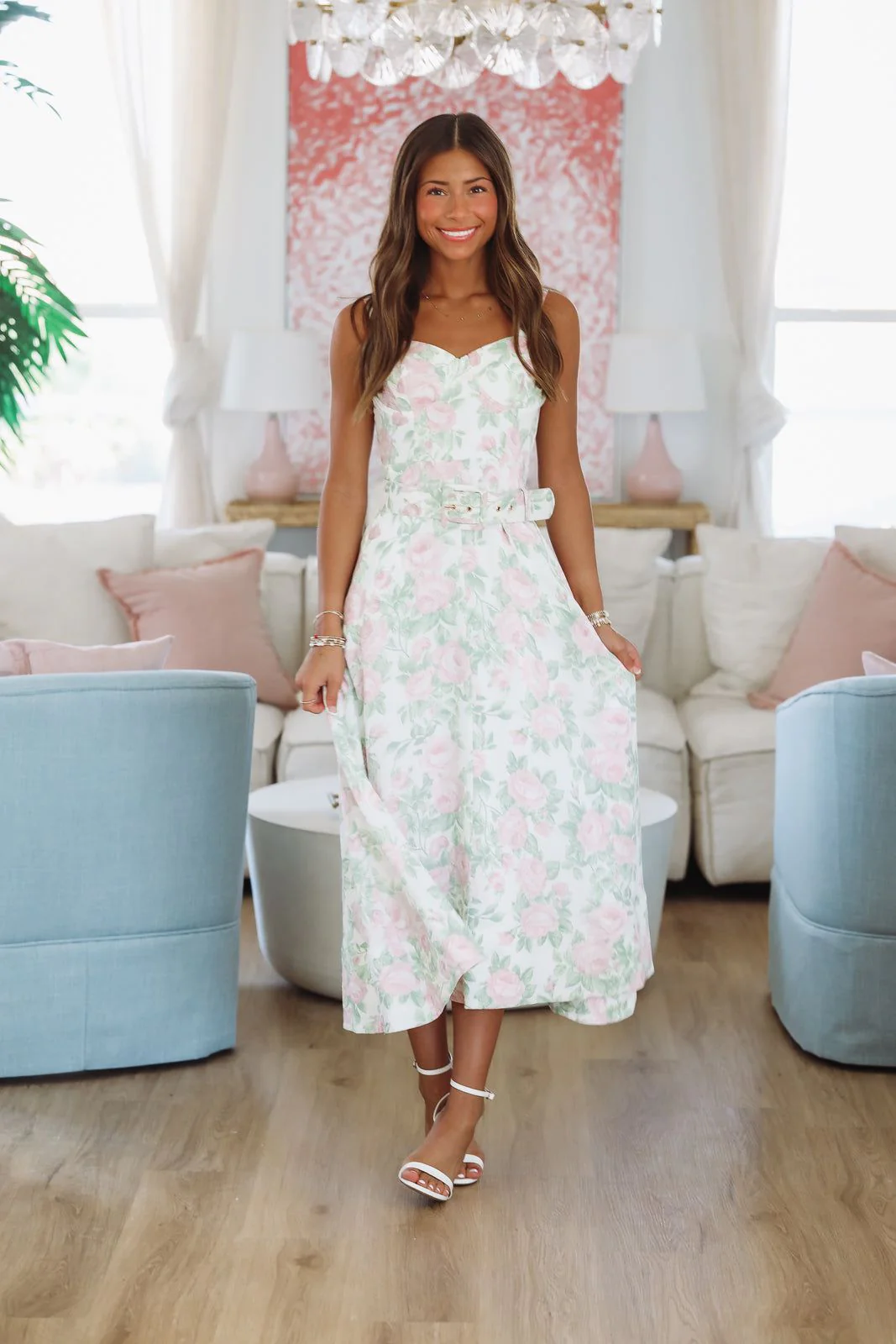 Hibiscus Maxi Dress - Rose Pink - Image 4