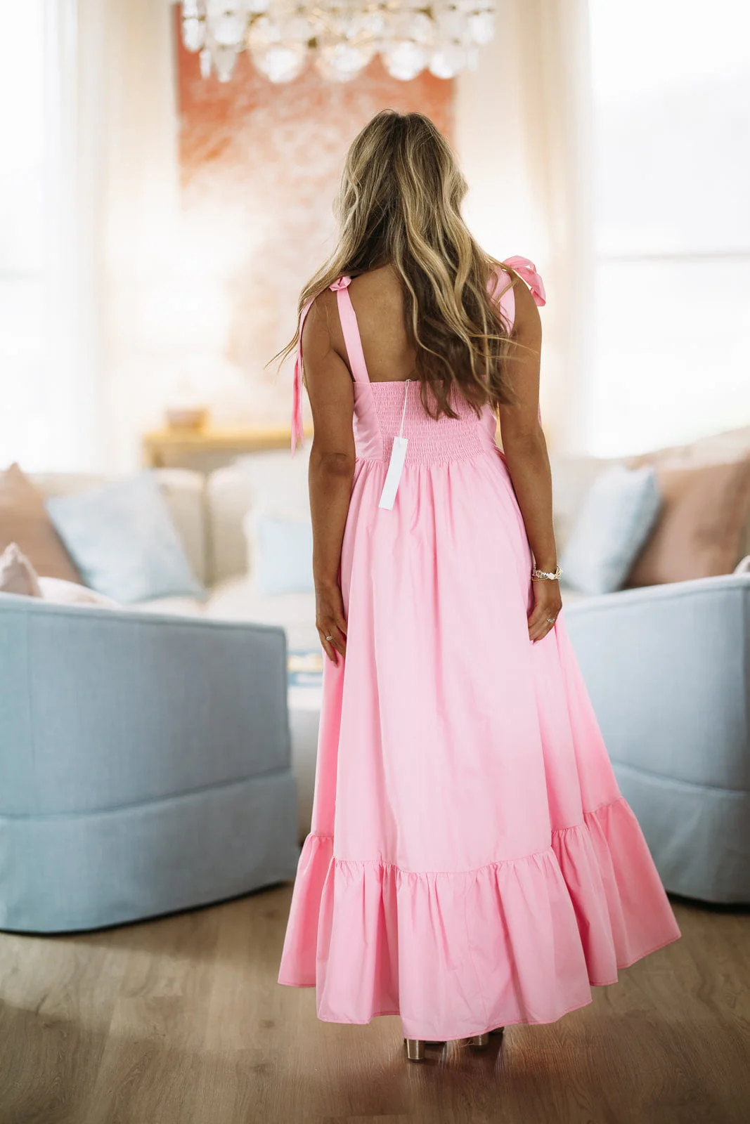 Hopelessly Yours Maxi Dress - Pink - Image 3