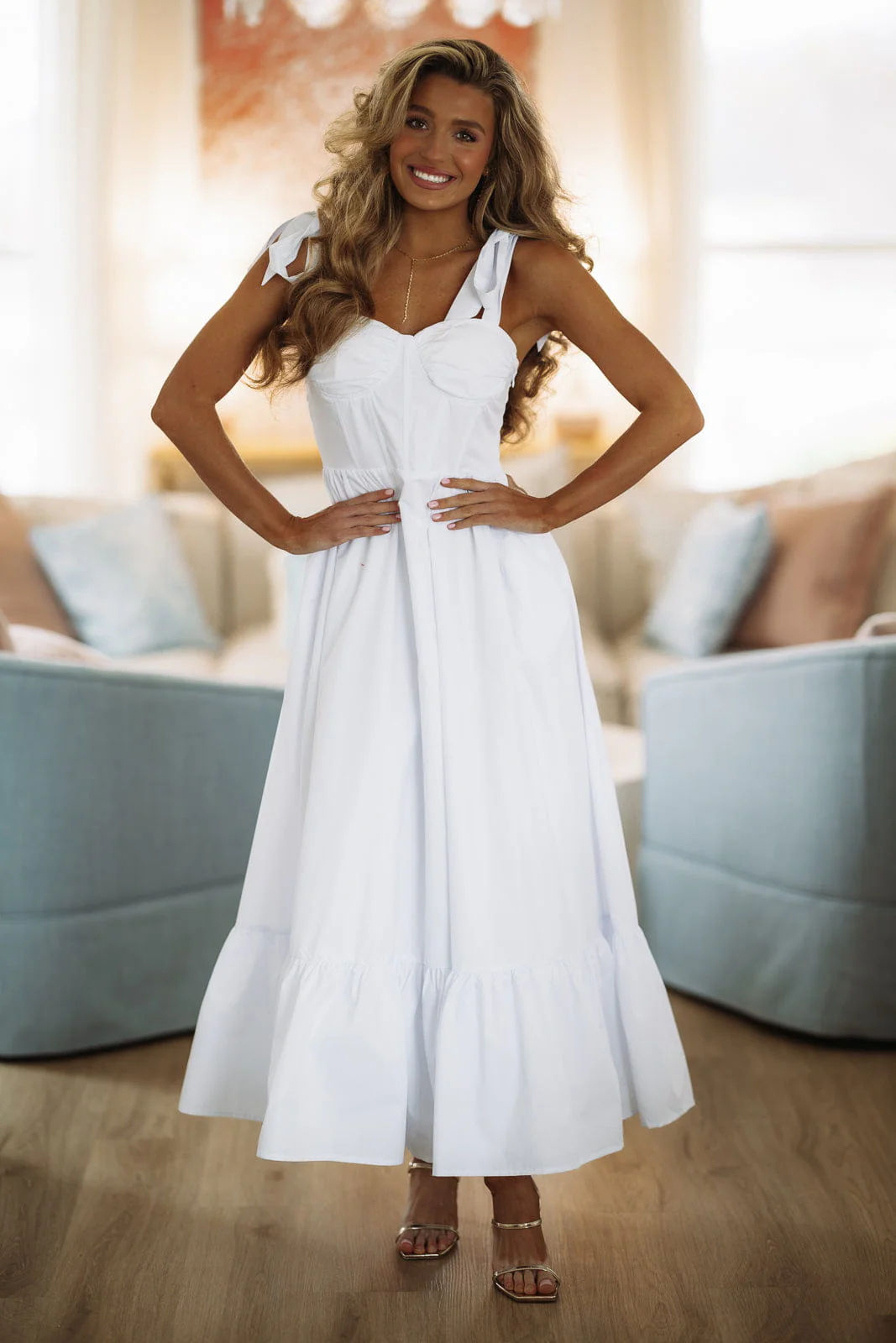 Hopelessly Yours Maxi Dress - White - Image 2