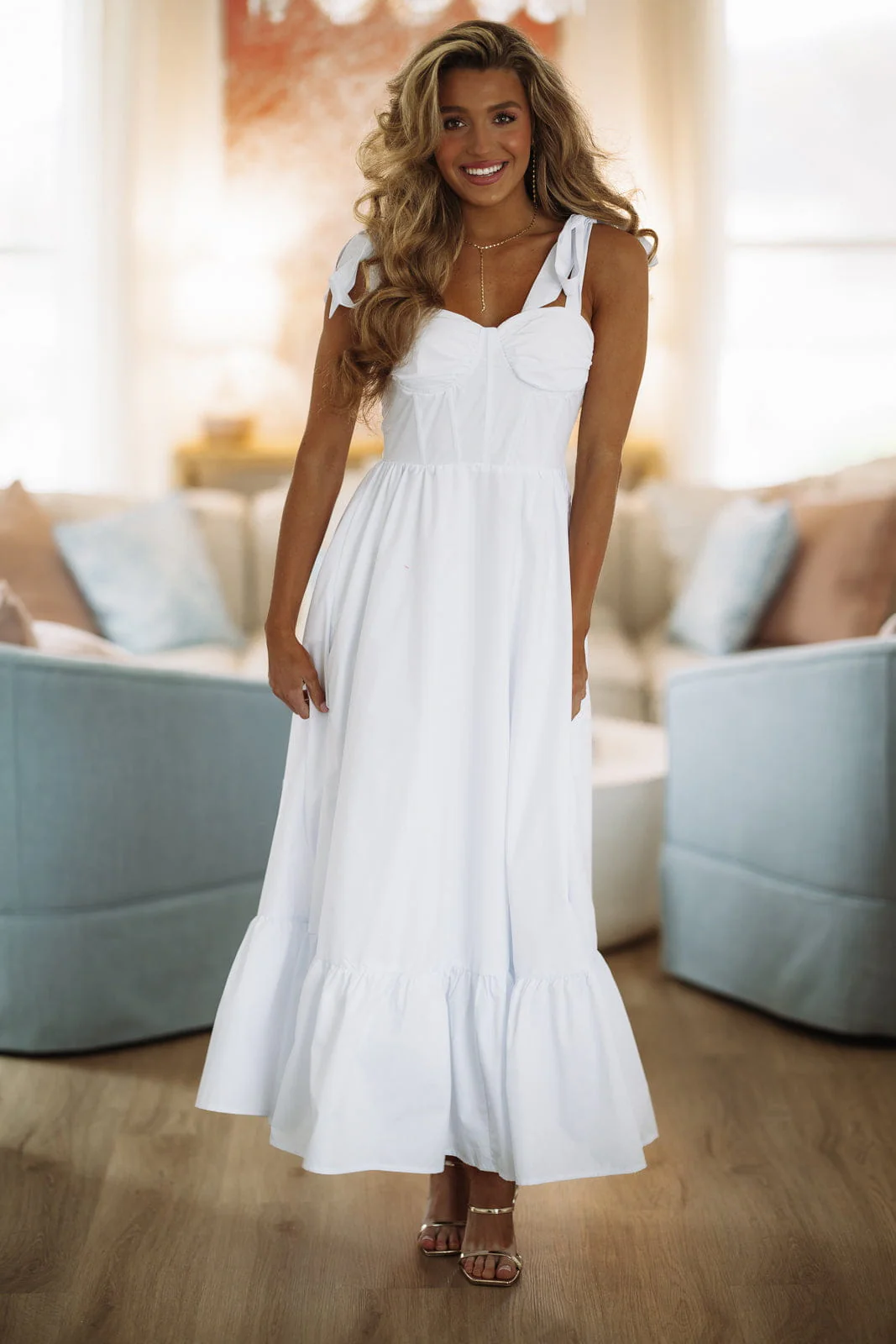 Hopelessly Yours Maxi Dress - White - Image 3