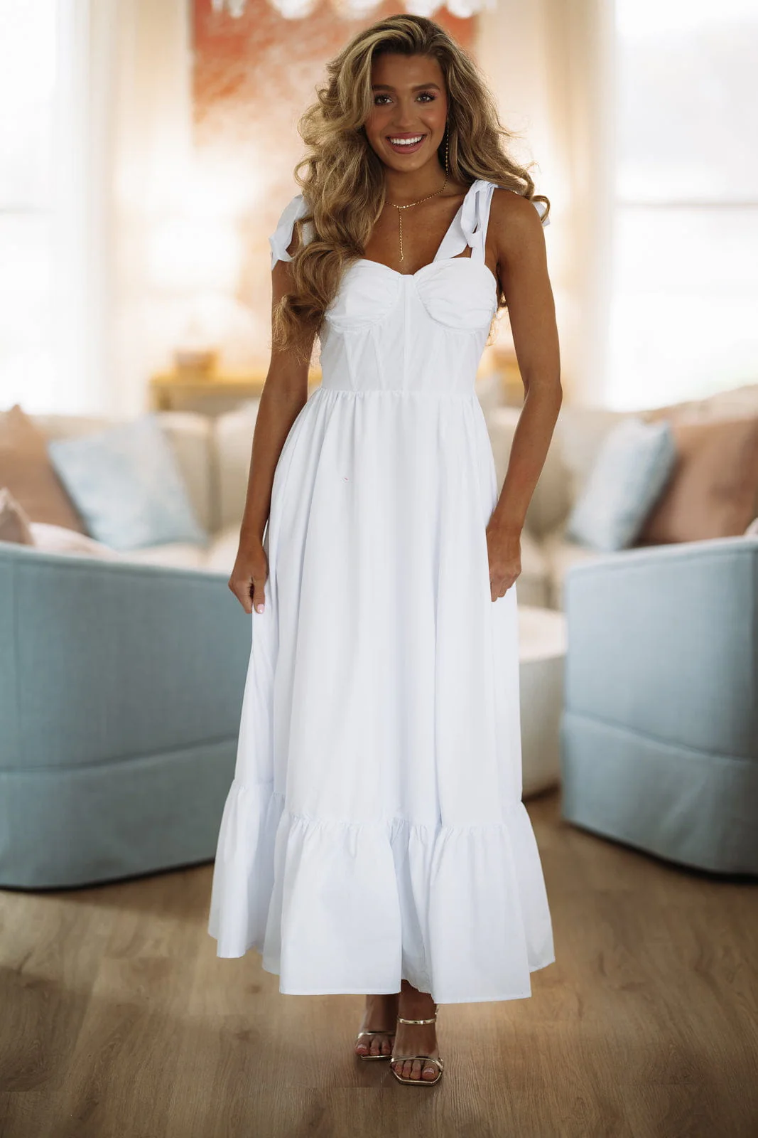 Hopelessly Yours Maxi Dress - White - Image 5