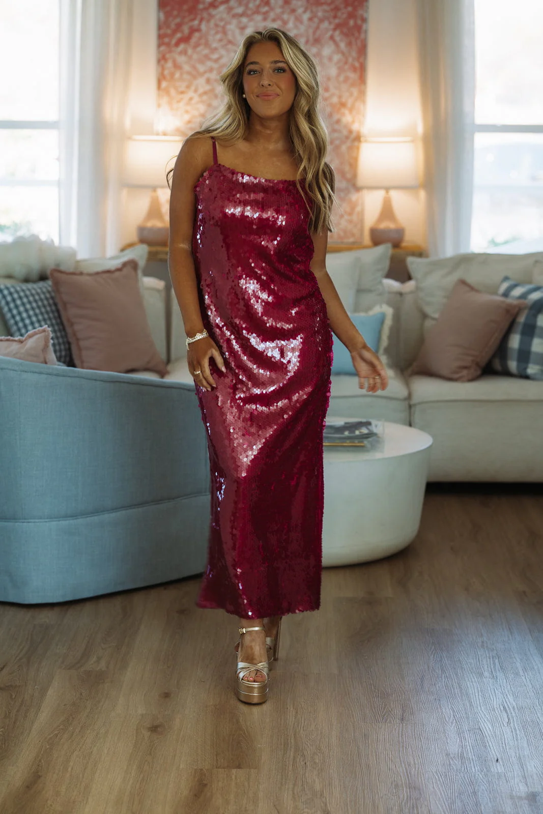 How I'm Gonna Slay Midi Dress - Magenta - Image 2