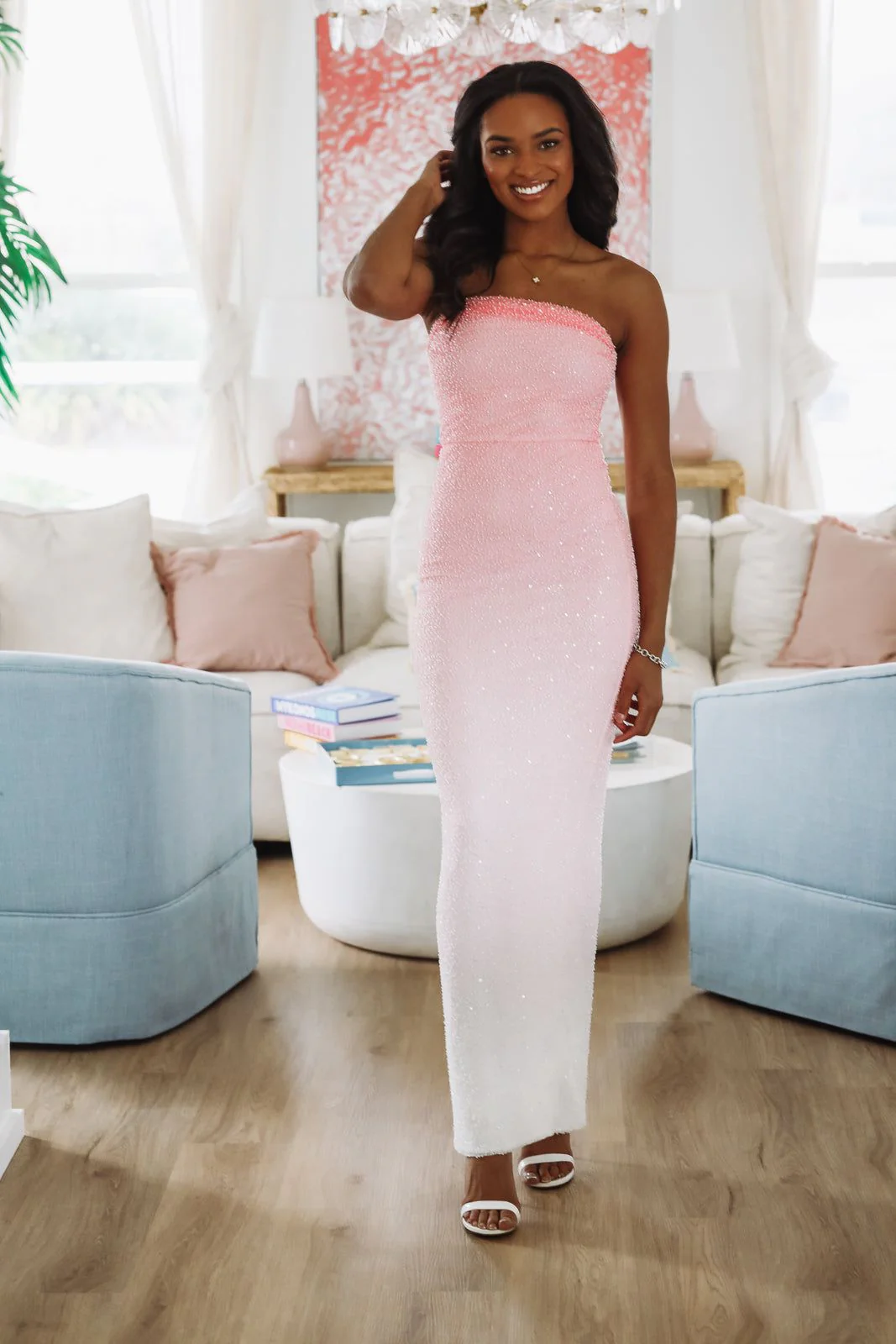 I'm Gorgeous Maxi Dress - Pink - Image 3