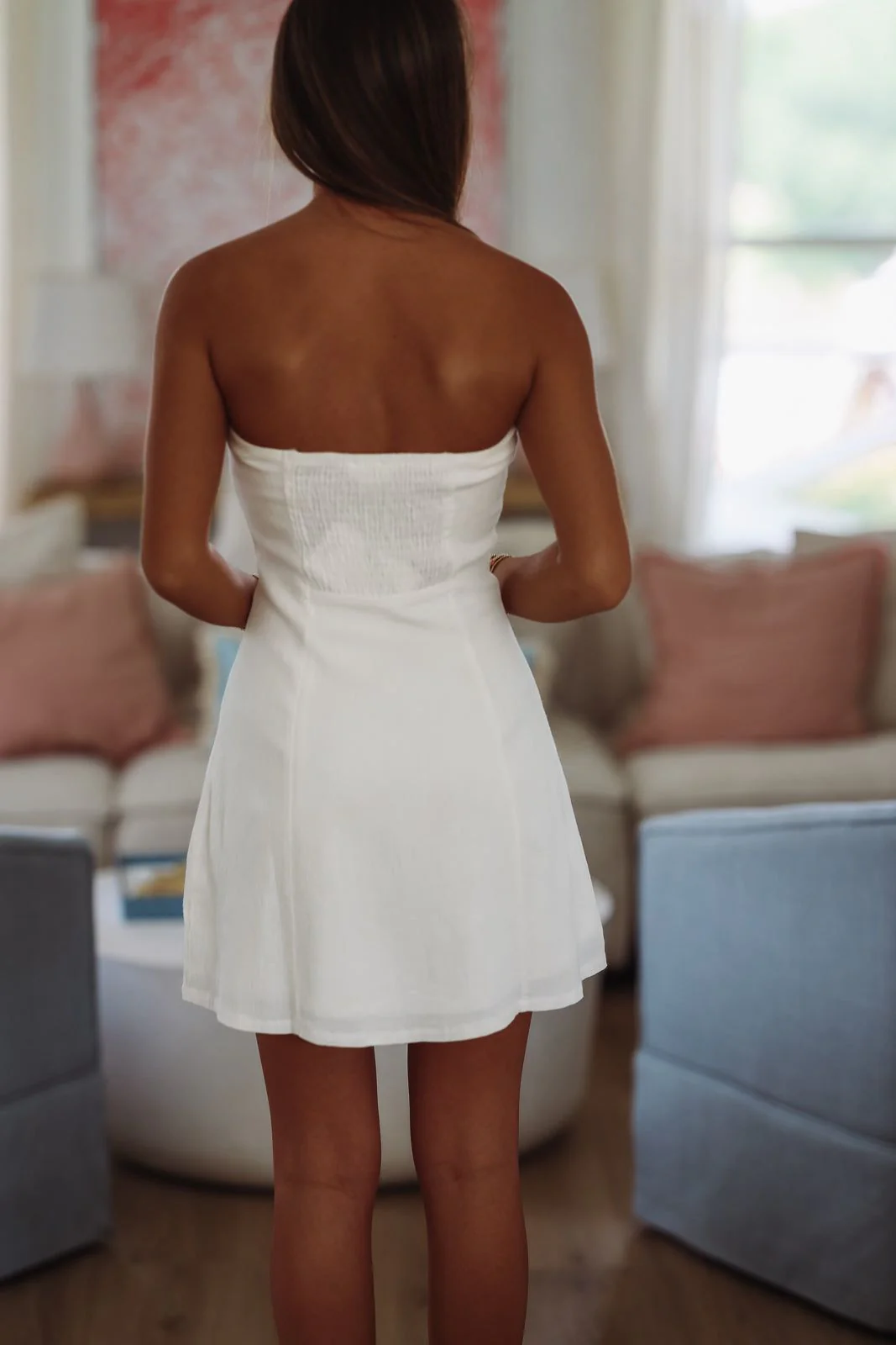 Is Love Mini Dress - Off White - Image 5