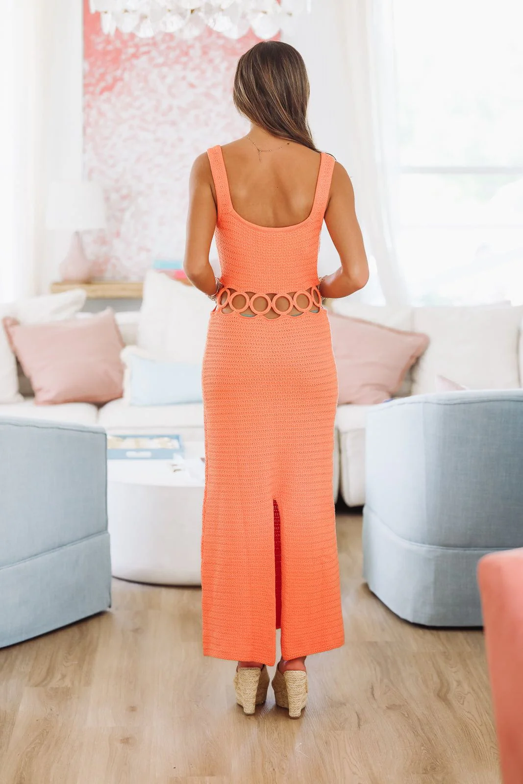 Just For You Midi Dress - Orange - Image 2