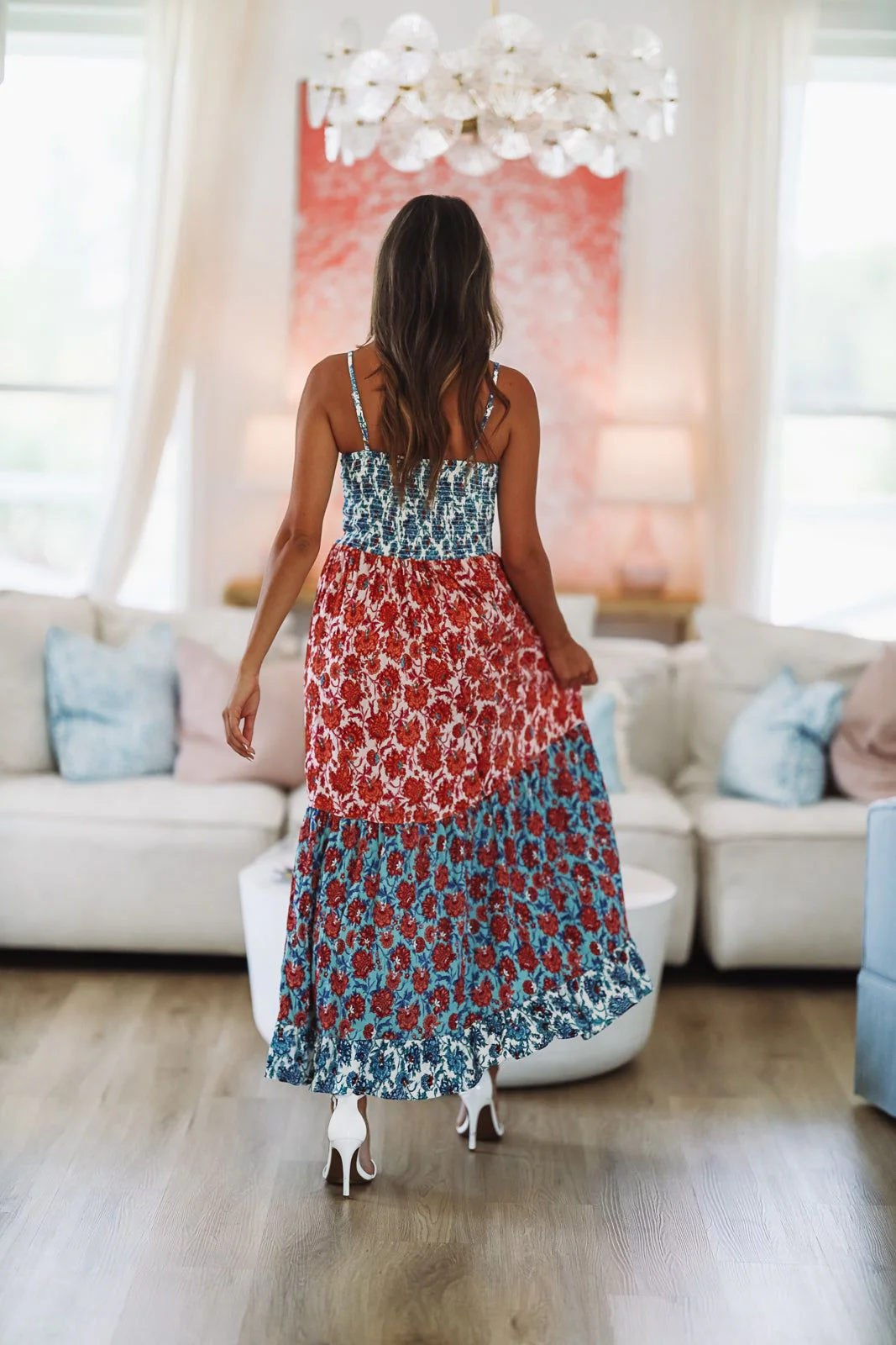 Just My Favorite Maxi Dress - Red and Orange - Image 4
