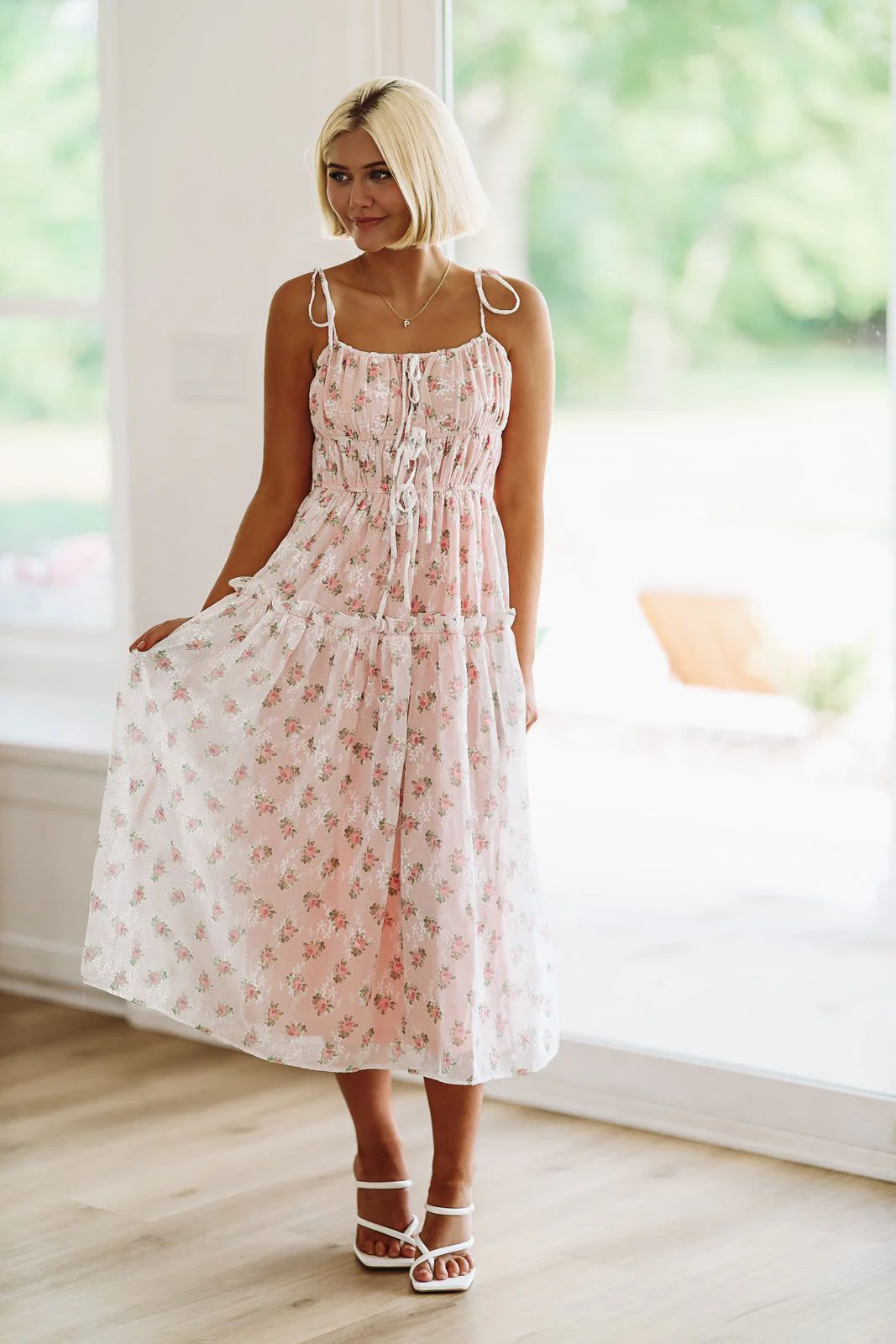 L-Z Day Midi Dress - Pink - Image 2