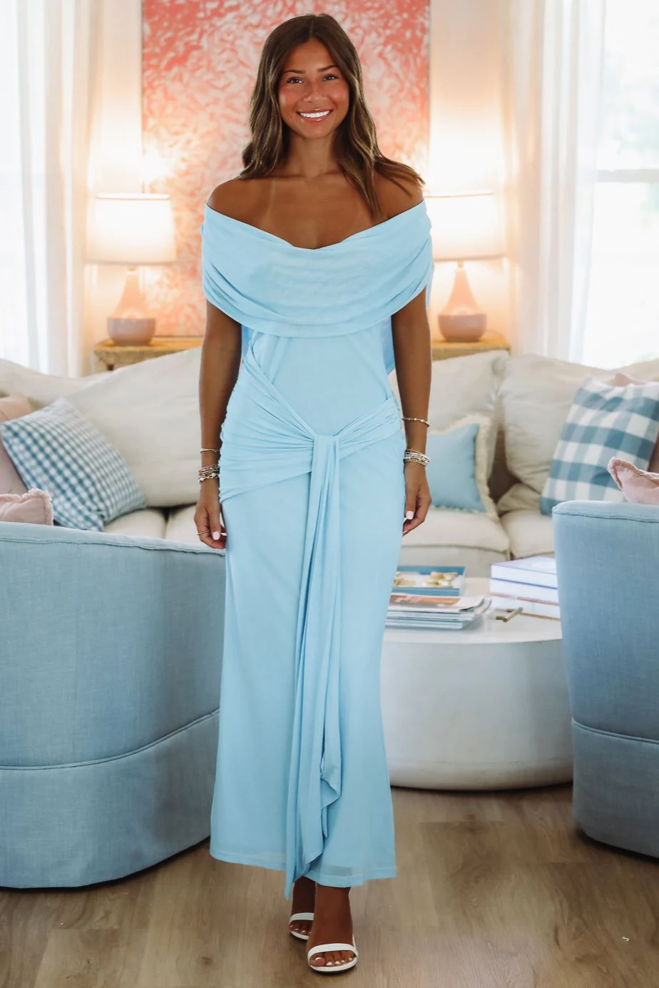 Lavish Maxi Dress - Light Blue