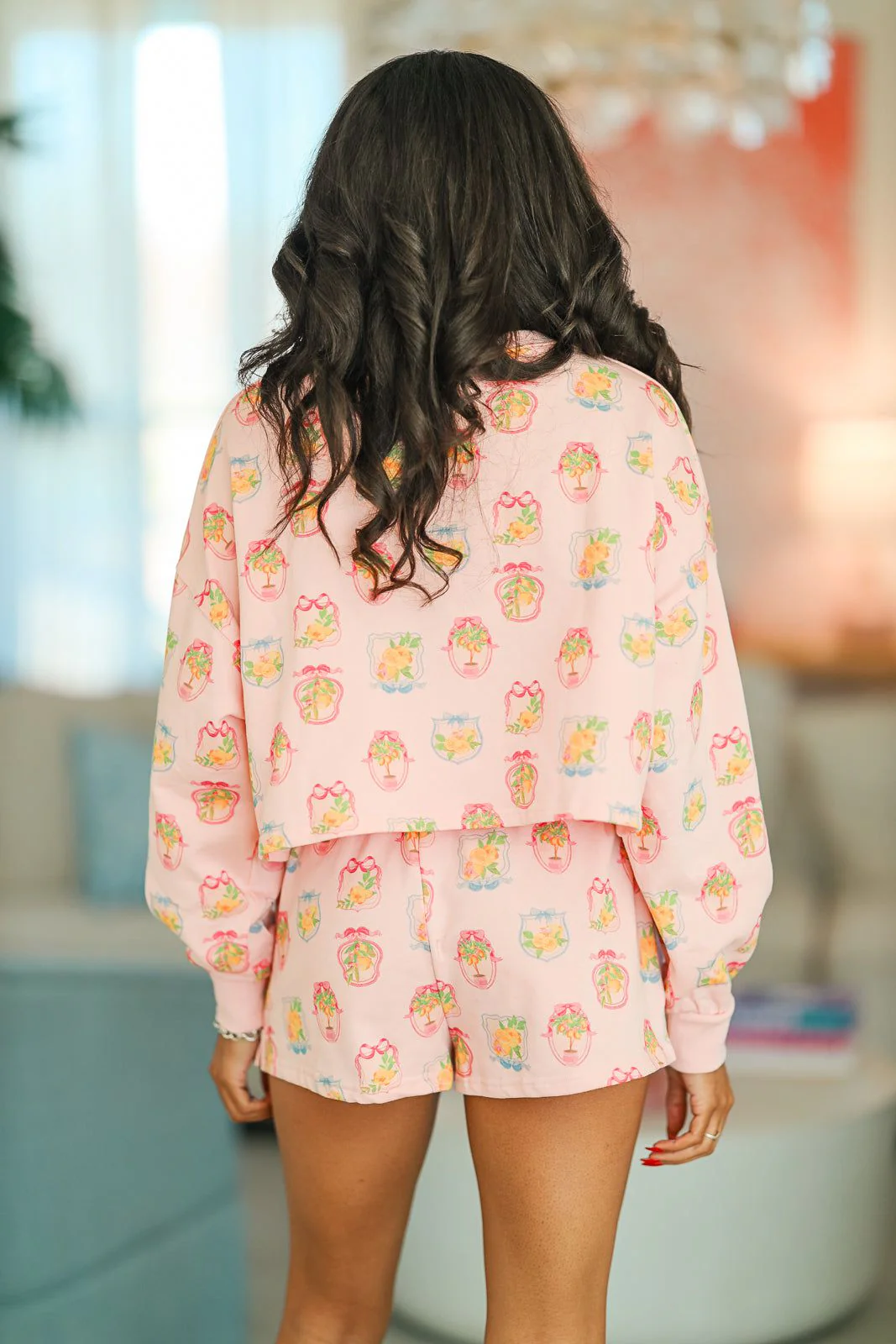 Lemon Amalfi Coast Shorts - Pink (FINAL SALE) - Image 2